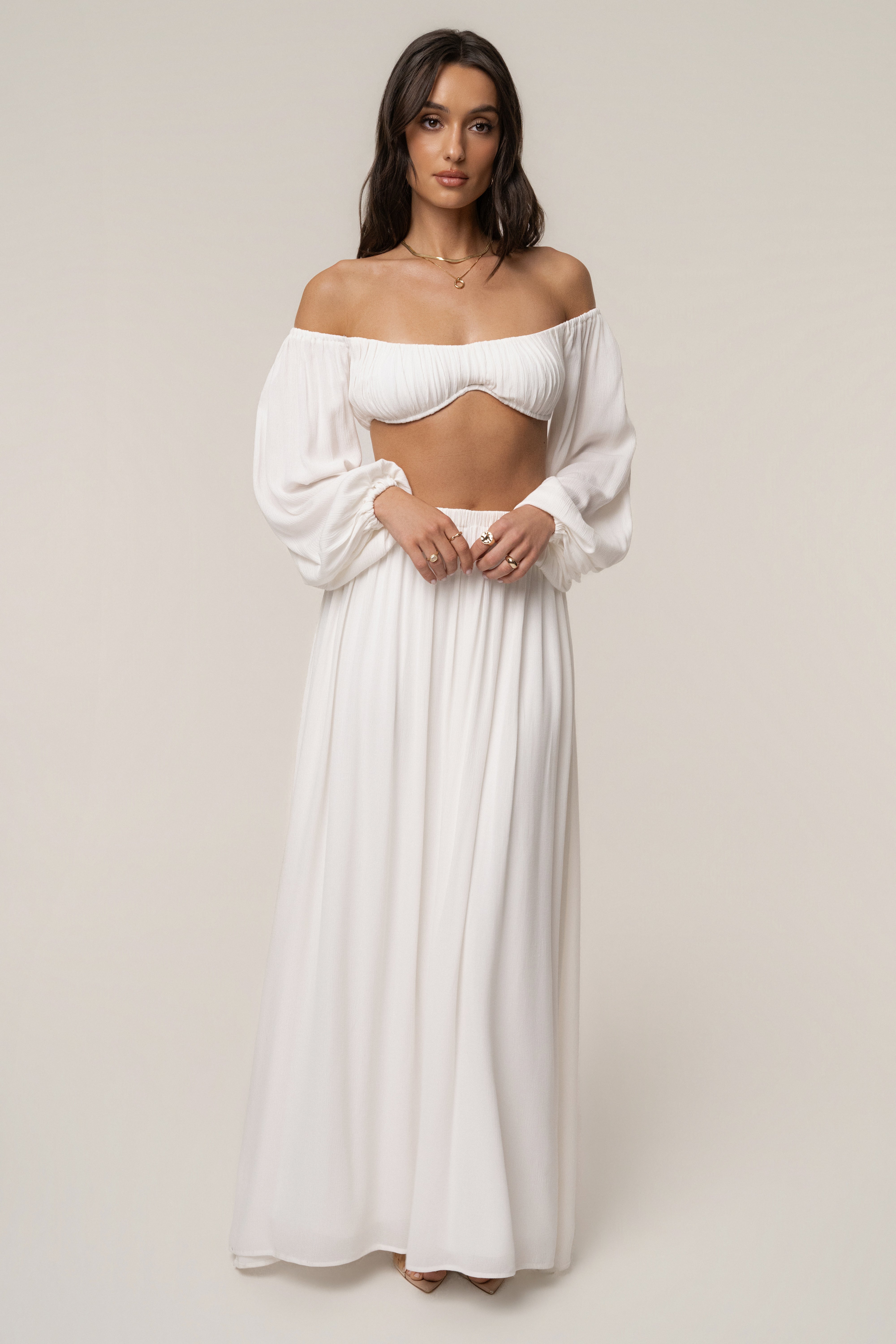Ivory Warm Nights Skirt Set