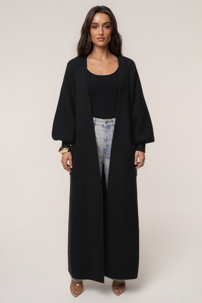 Black Soft Embrace Cardigan