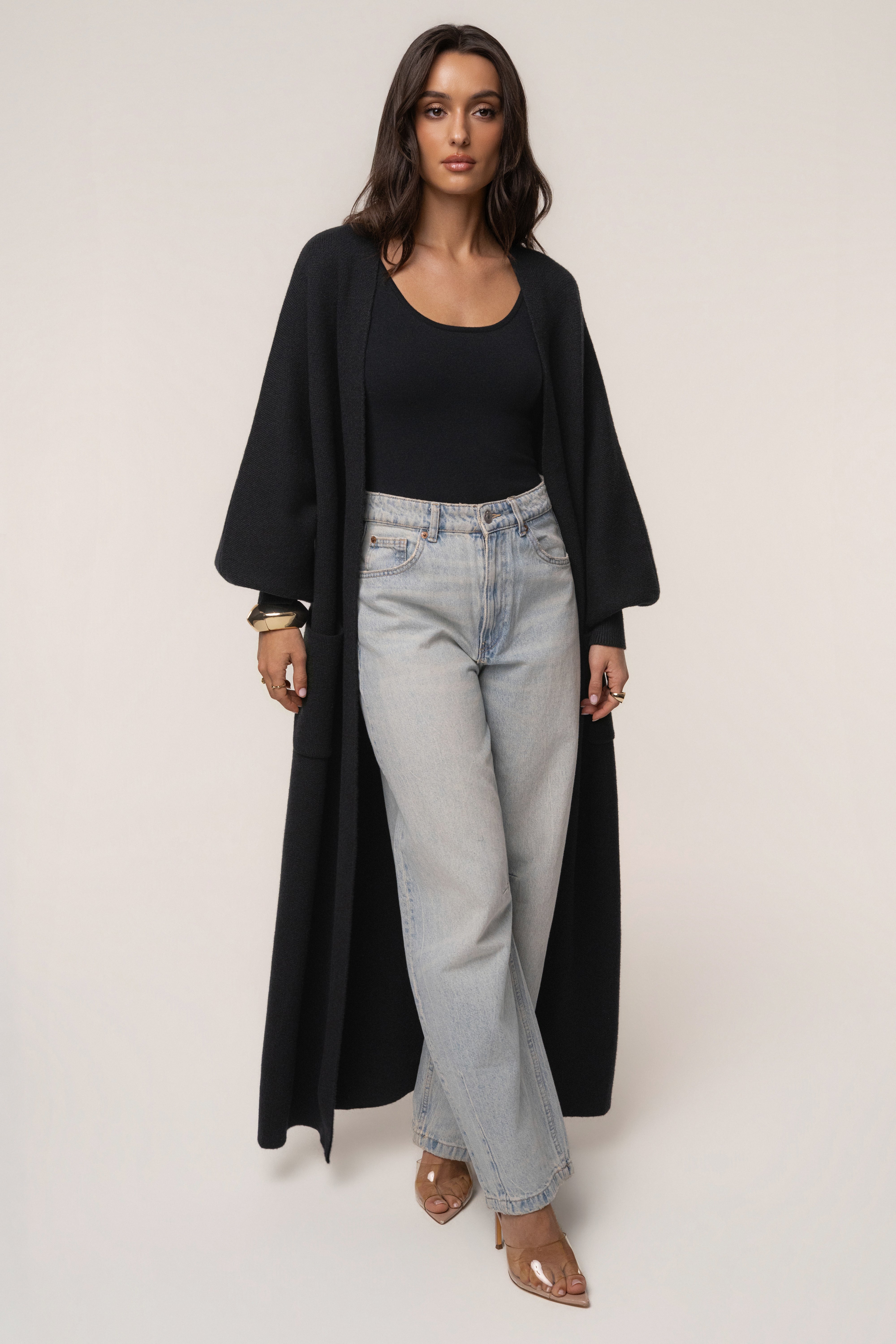Black Soft Embrace Cardigan - JLUXLABEL