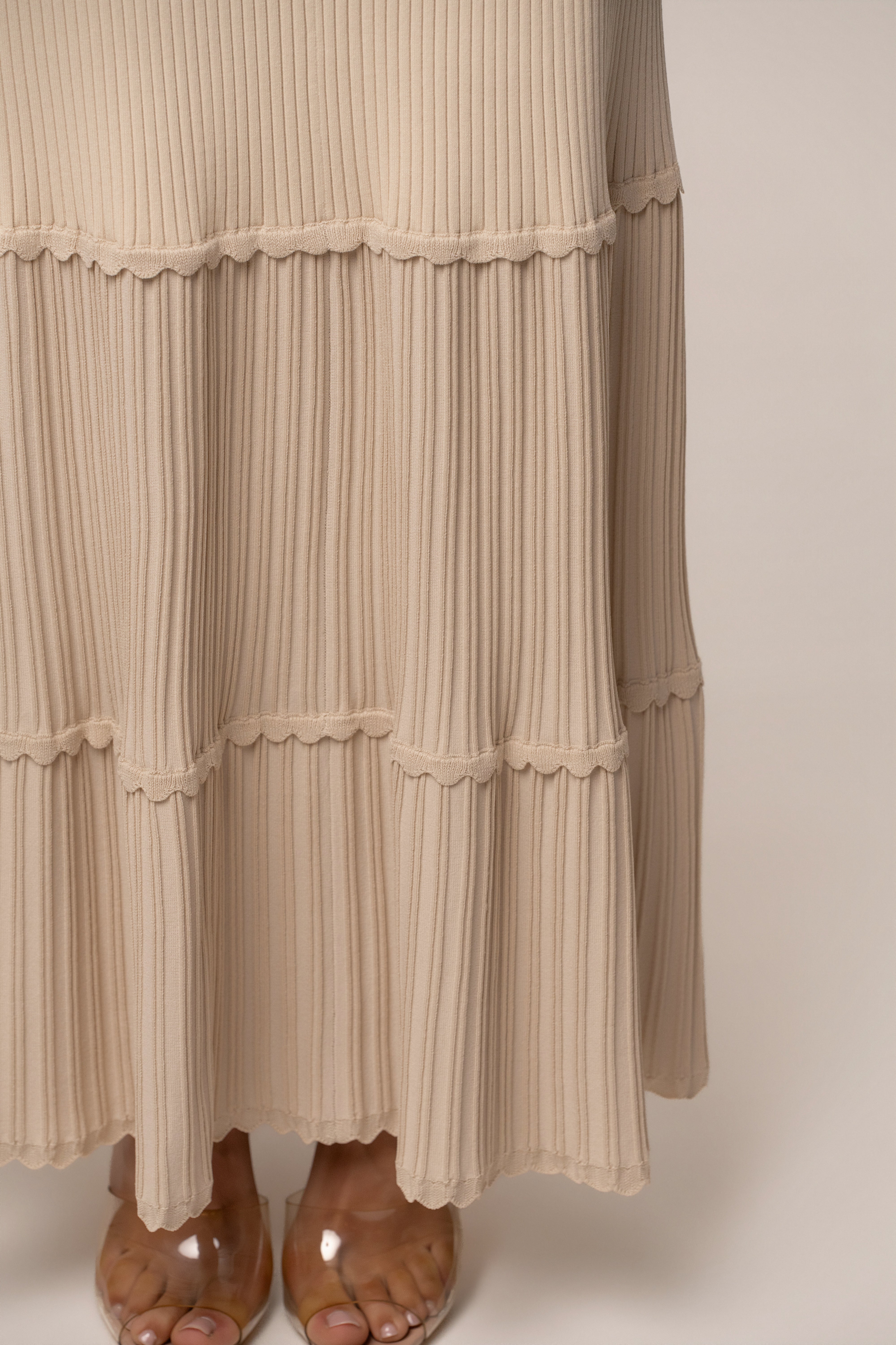 Cream Vienna Strapless Maxi Dress - JLUXLABEL