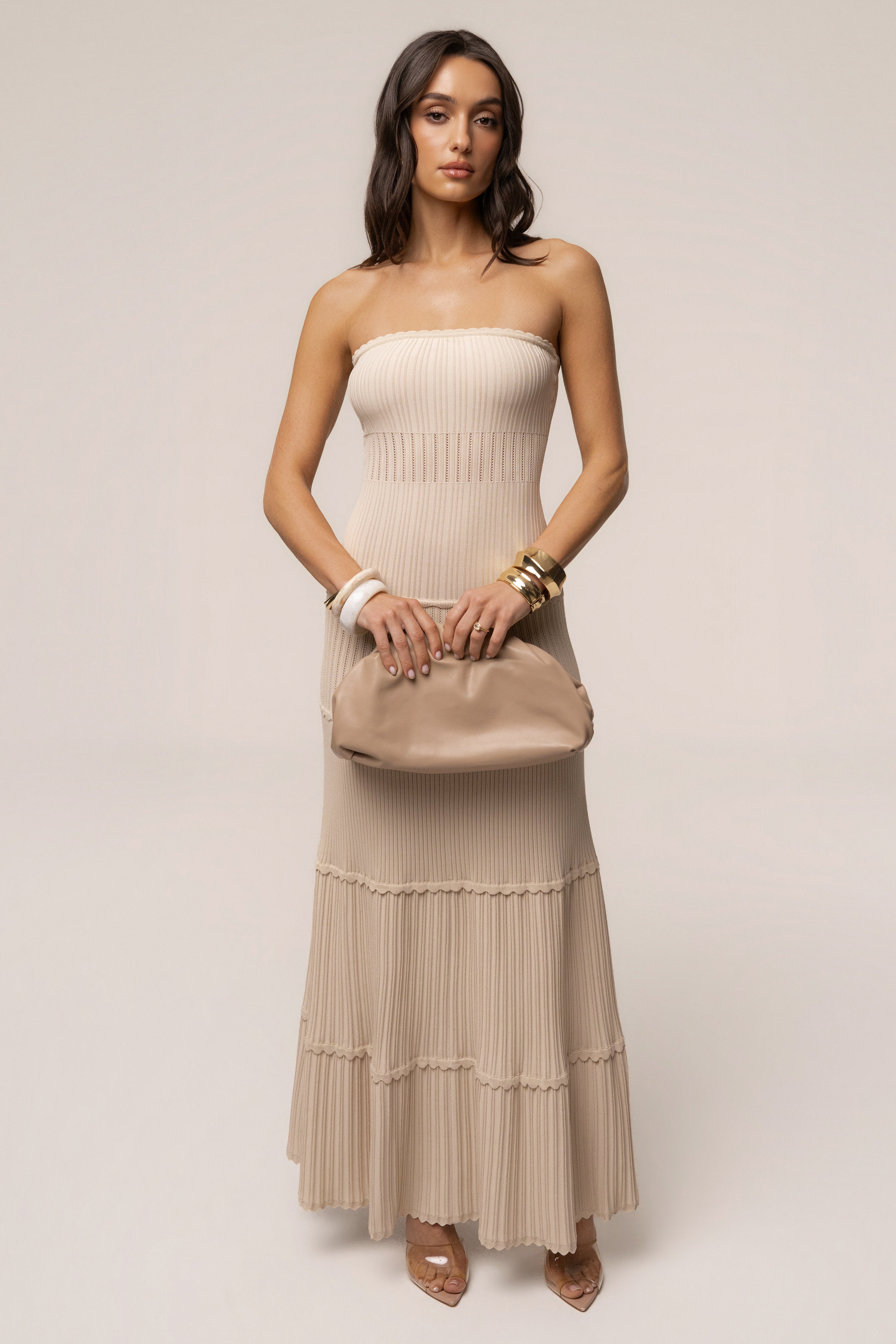 Beige Signature Cloud Bag - JLUXLABEL