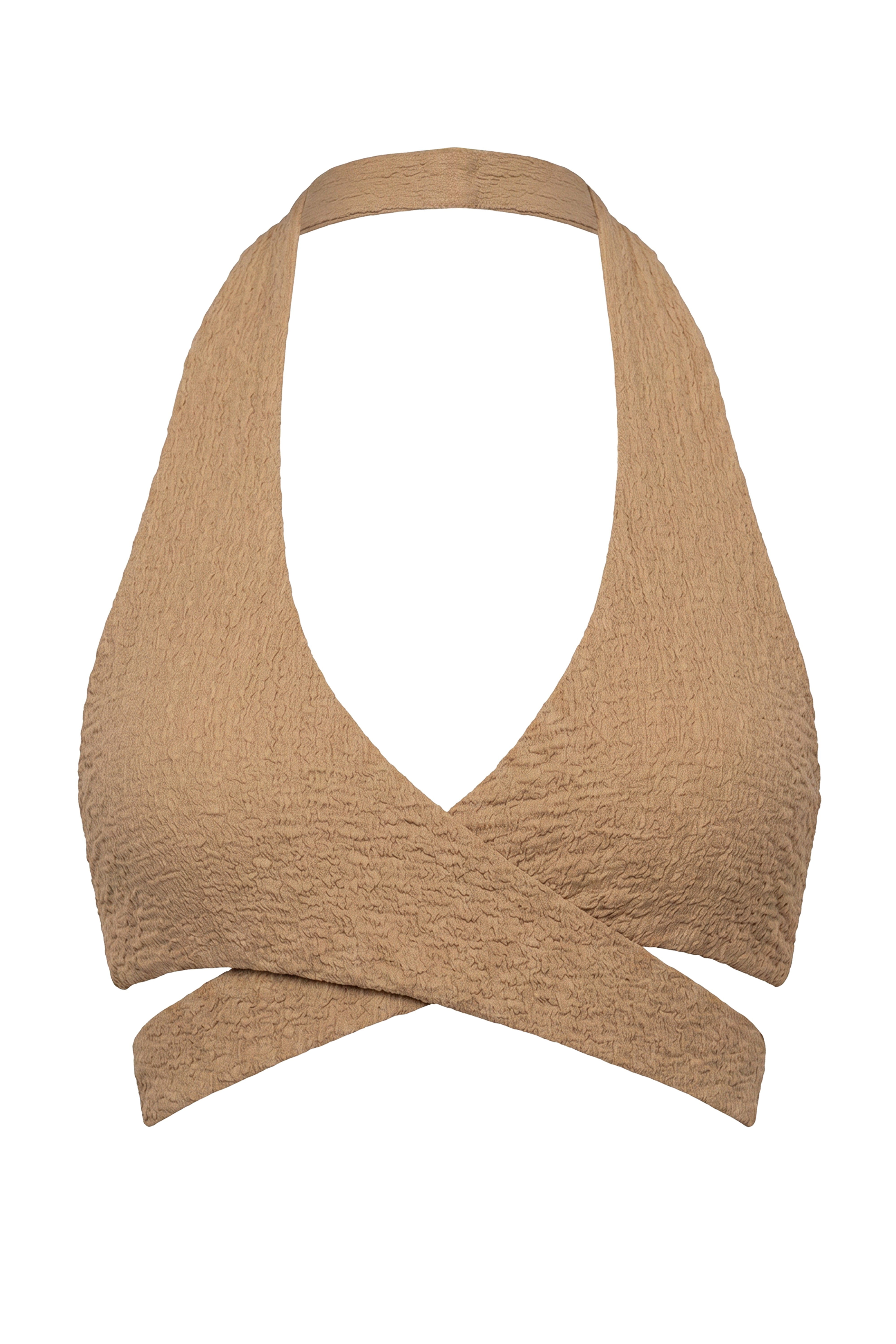 Beige Cabana Halter top - JLUXLABEL