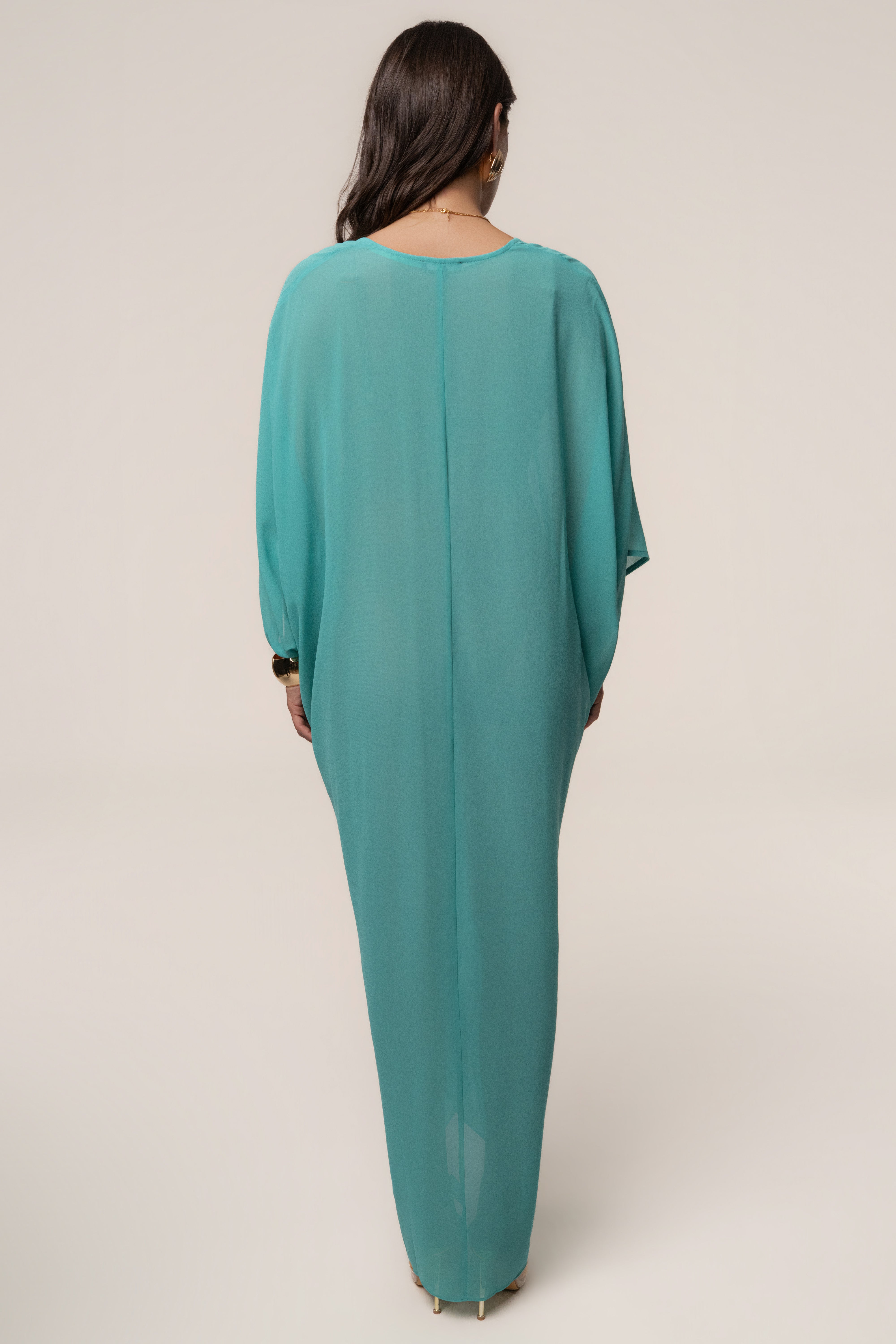 Teal Longer Days Cover Up Dress - JLUXLABEL