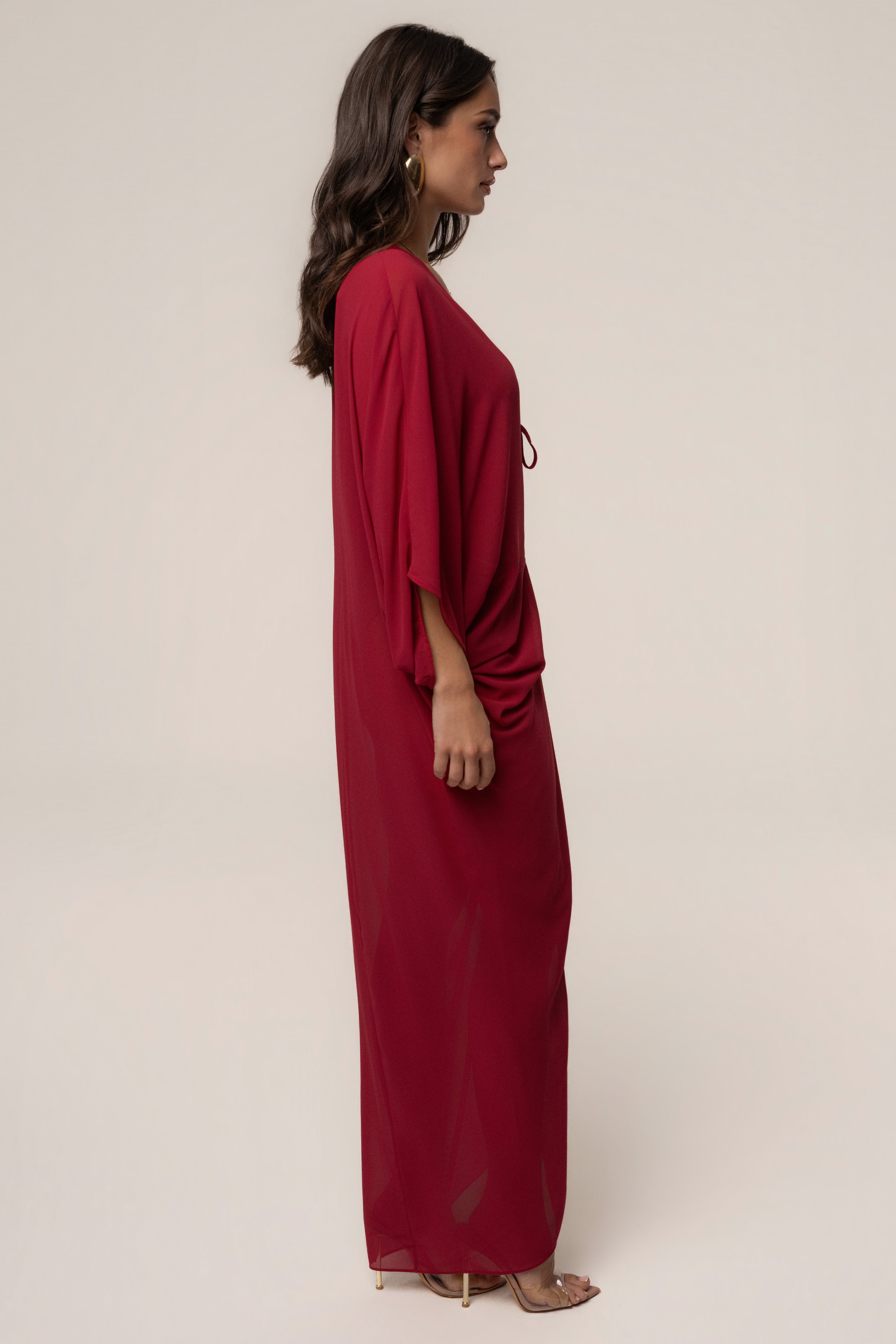 Berry Longer Days Cover Up Dress - JLUXLABEL