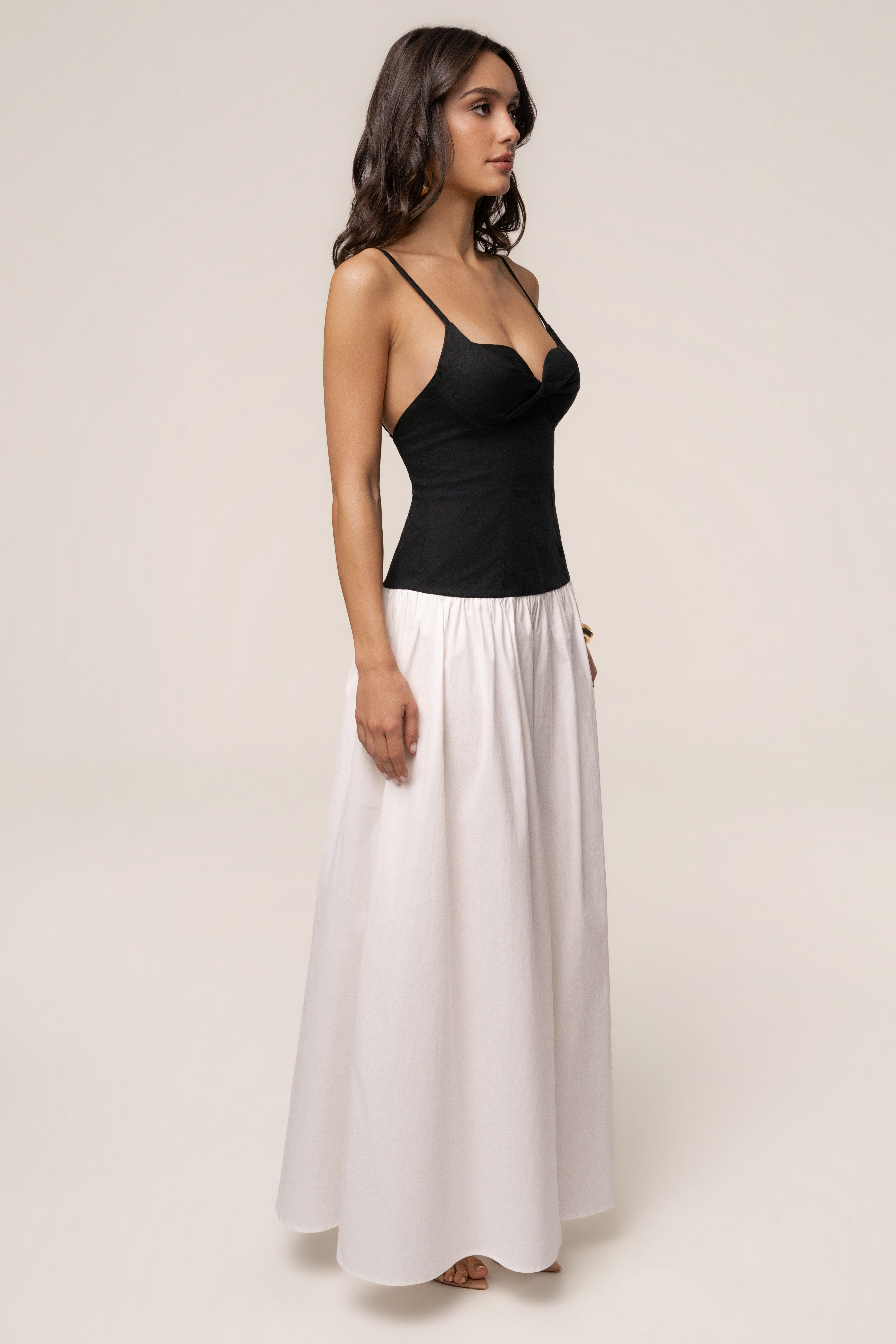 long flare maxi dress Black Forever Flare Maxi Dress