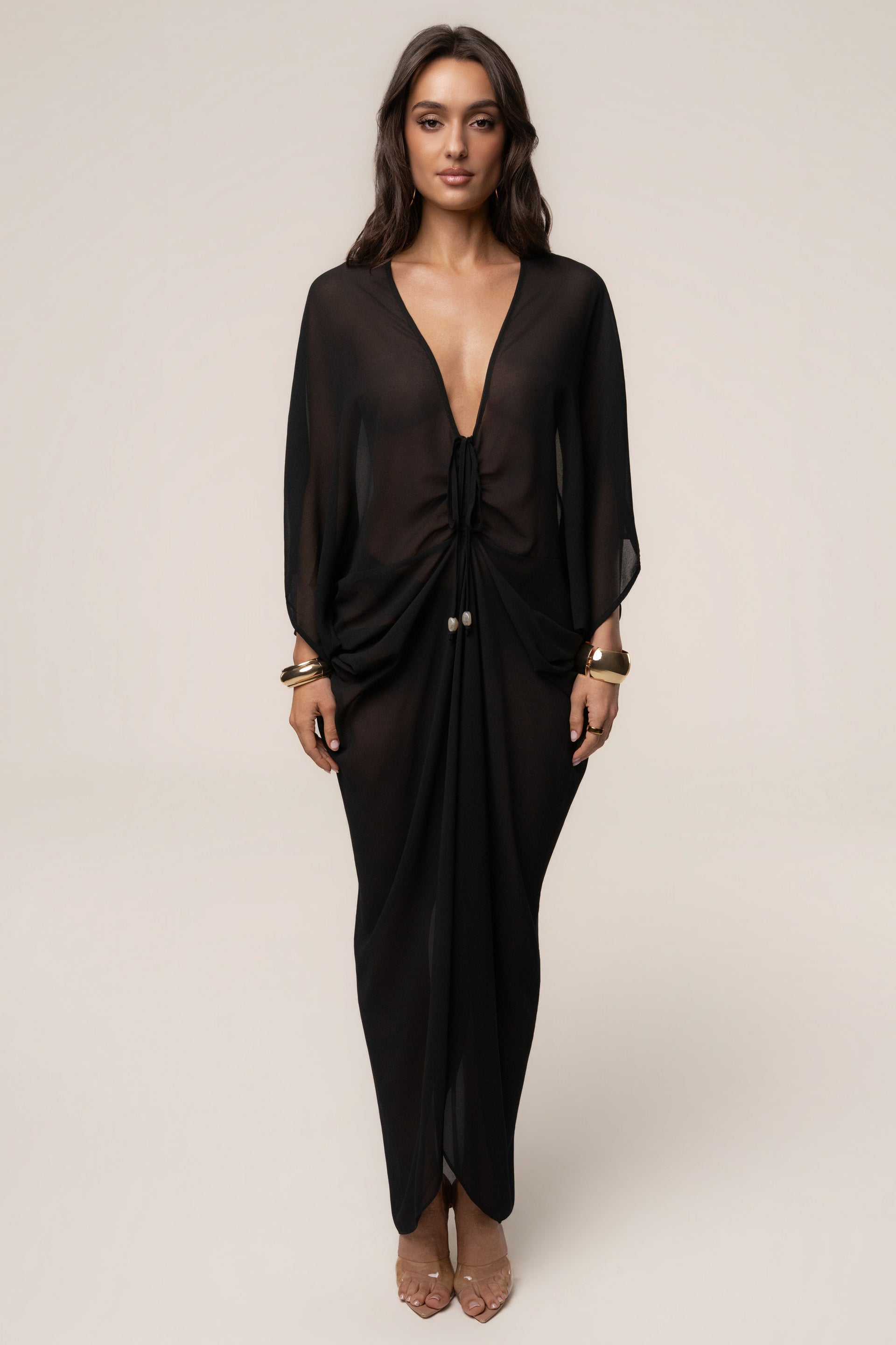Black Longer Days Cover Up Dress