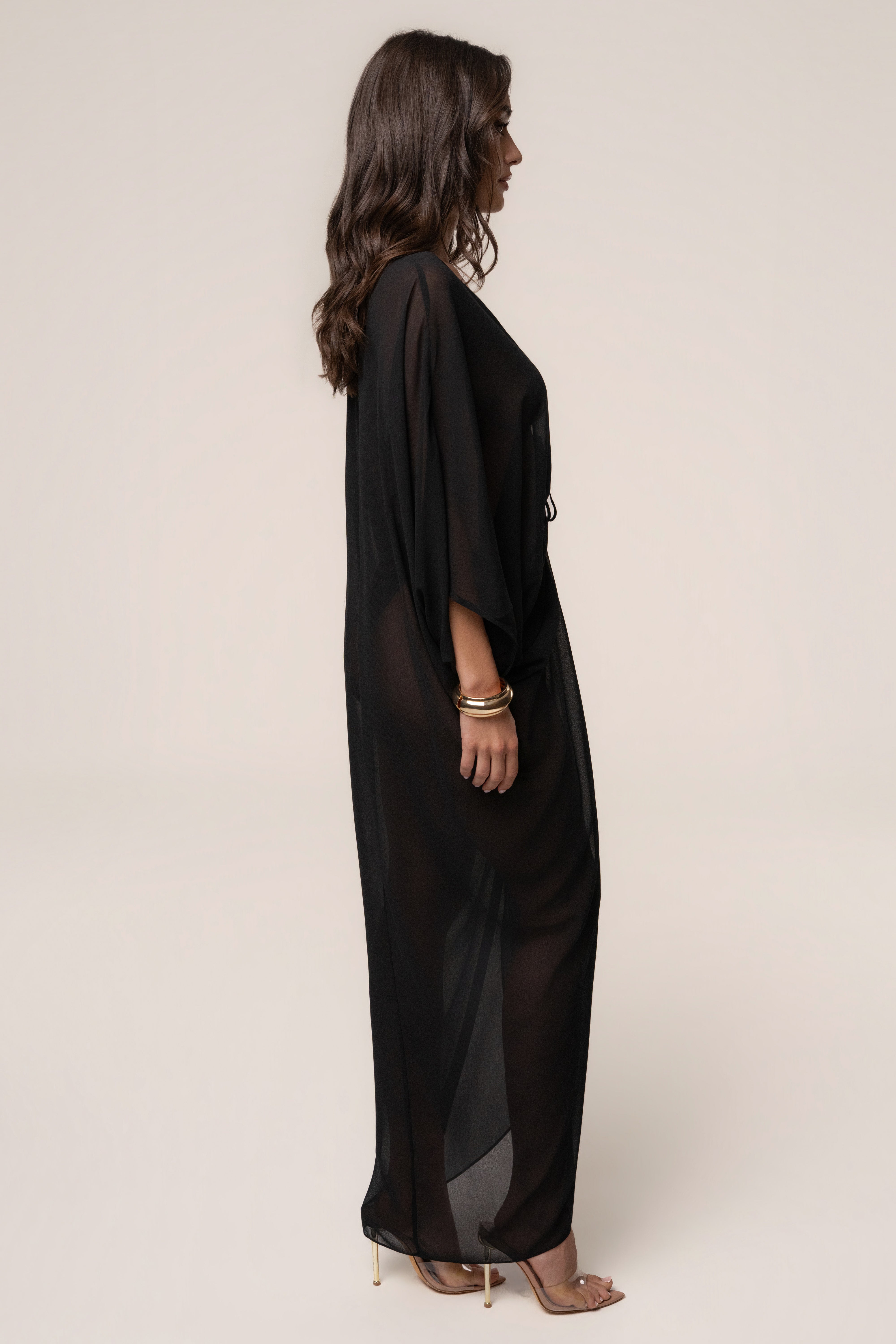Black Longer Days Cover Up Dress - JLUXLABEL