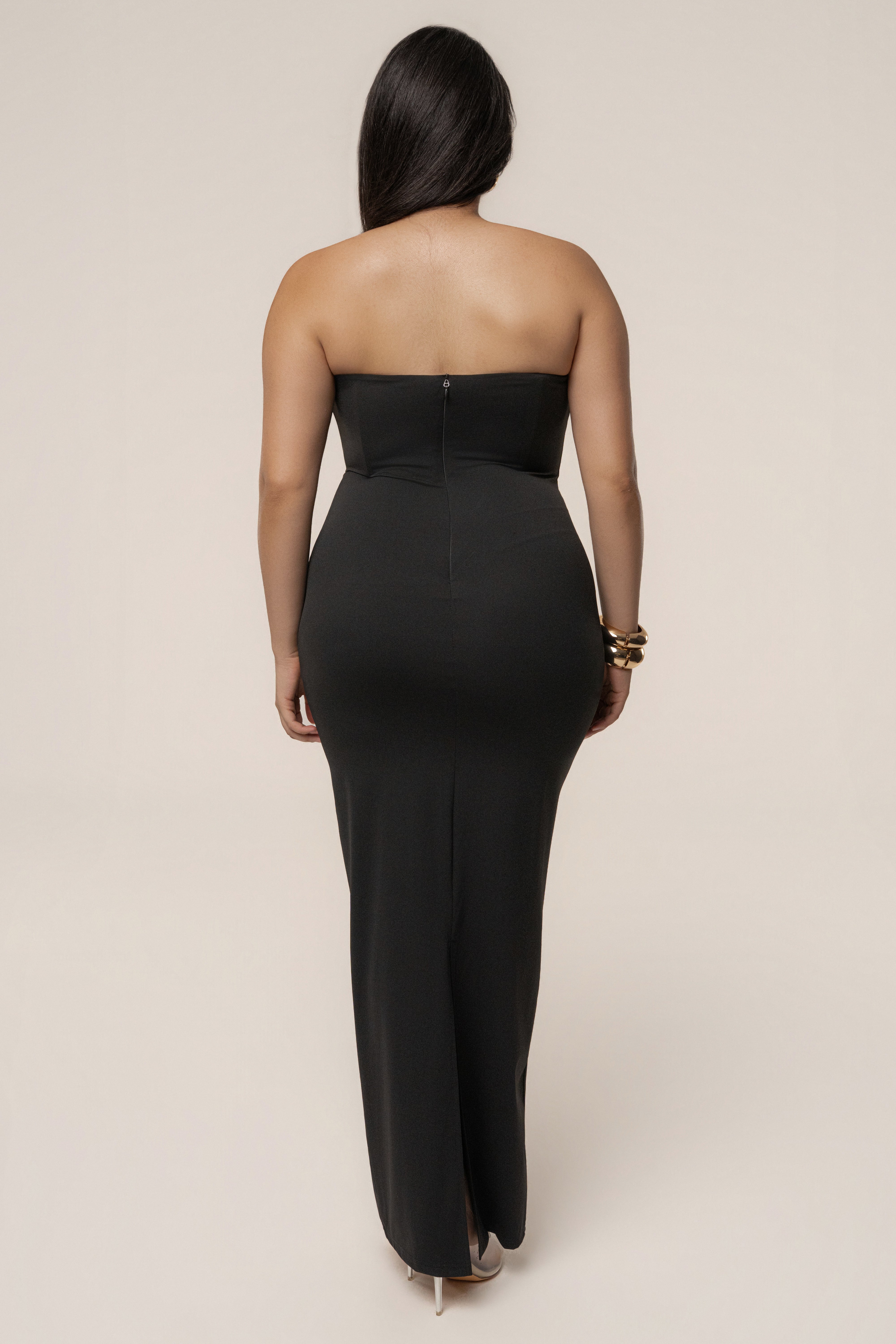 Black Midnight Illusion Maxi Gown - JLUXLABEL