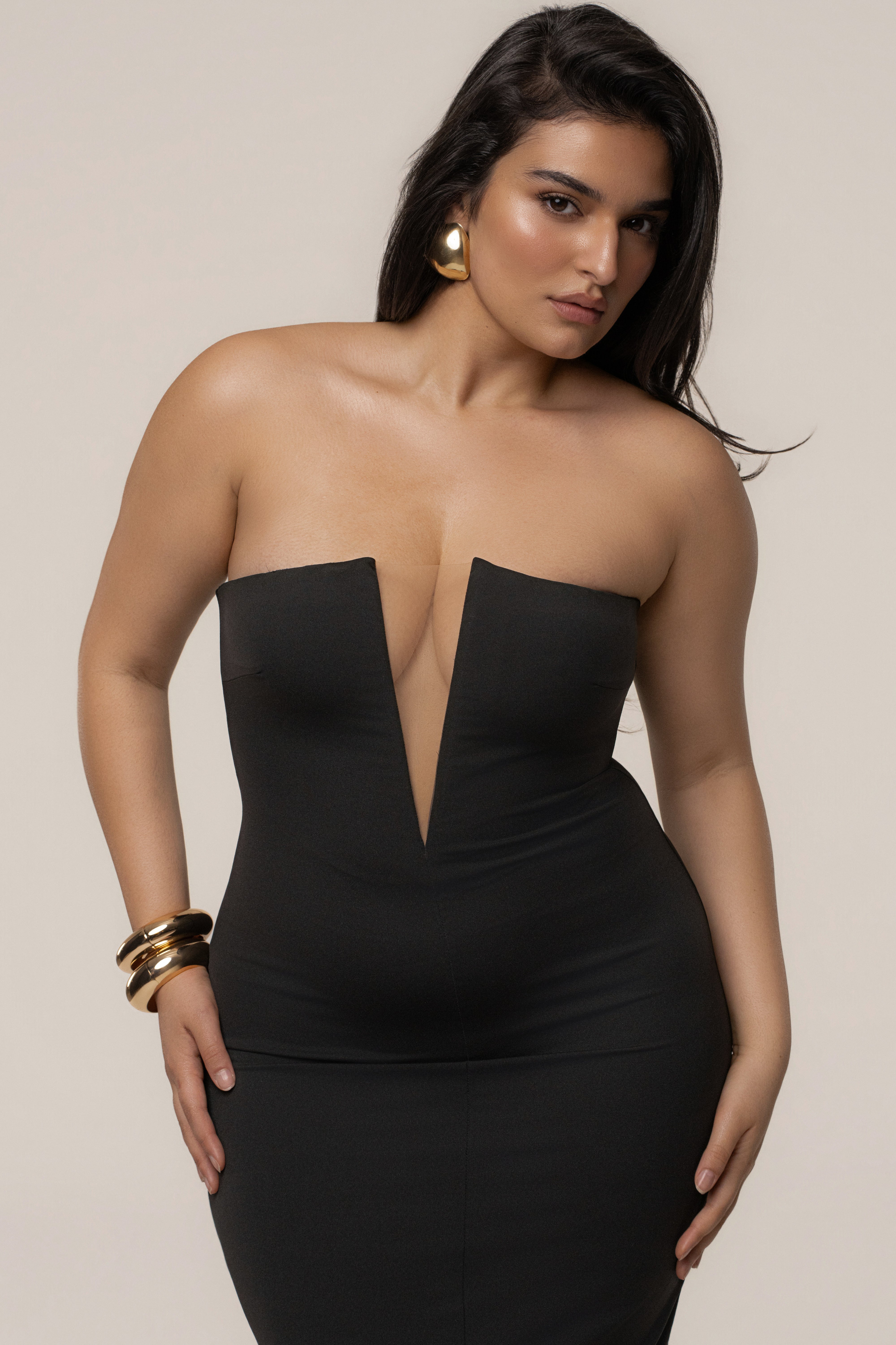Black Midnight Illusion Maxi Gown - JLUXLABEL