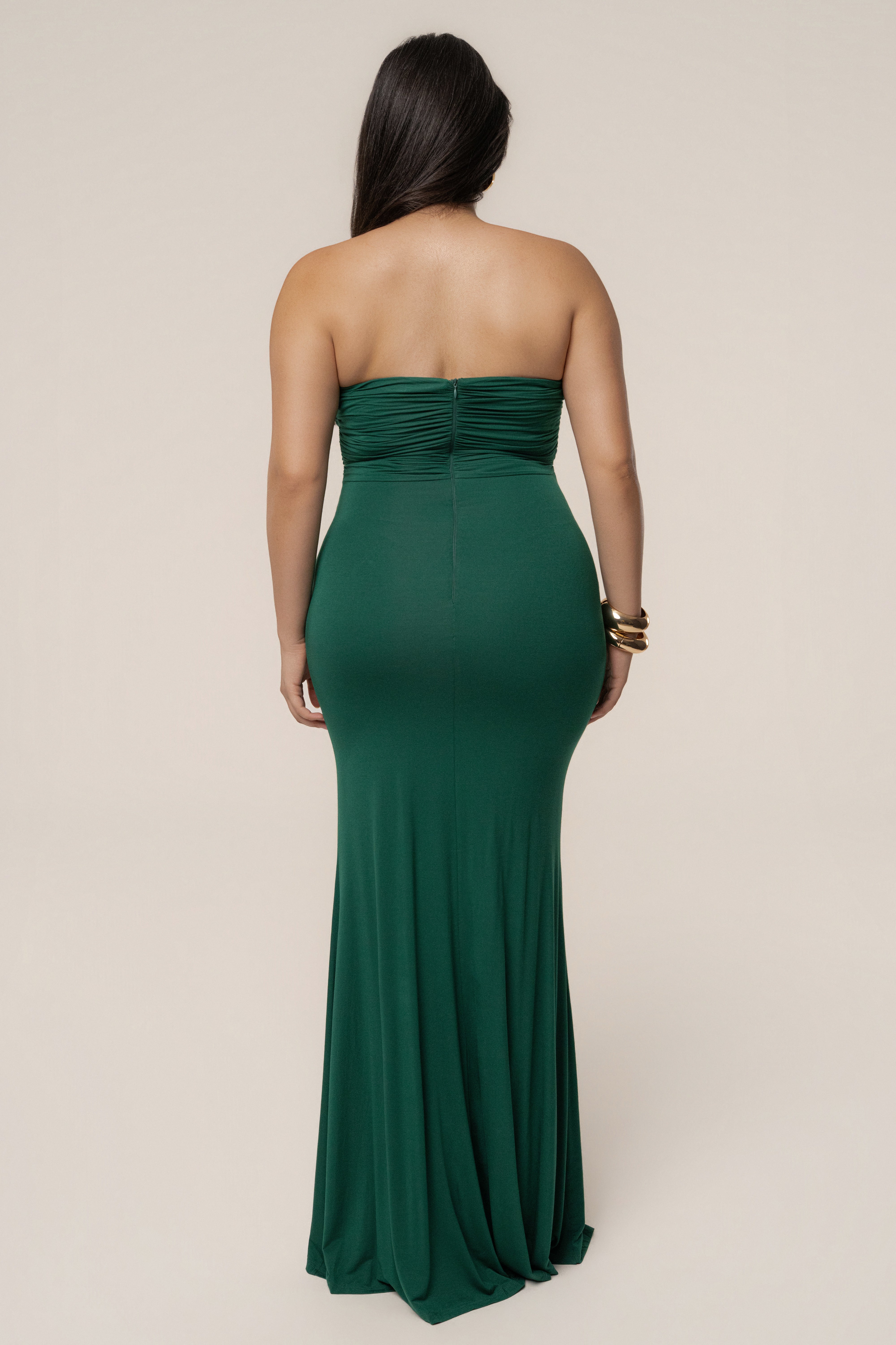 Green Athena Cutout Maxi Dress - JLUXLABEL