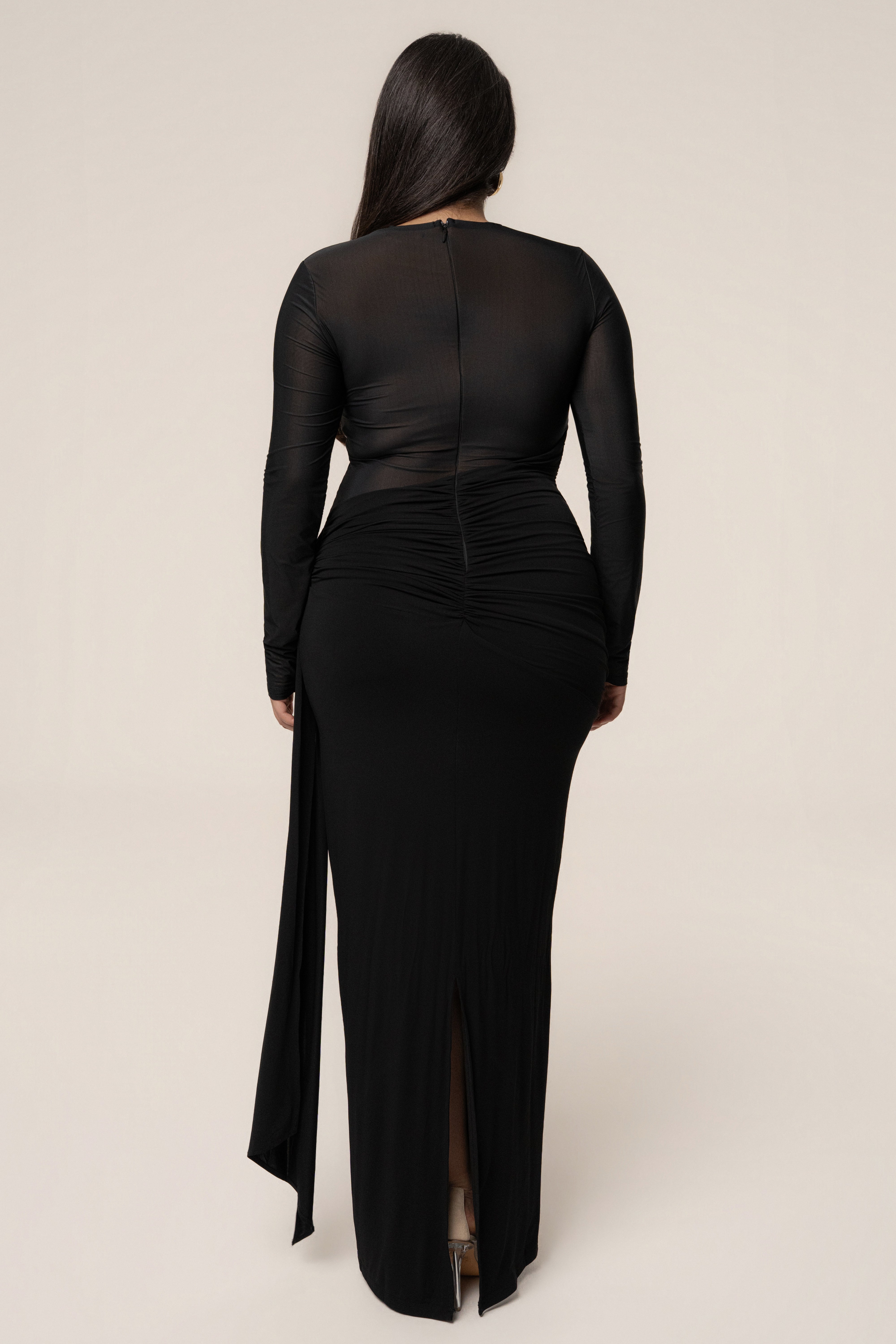 Black Halo Hour Maxi Dress - JLUXLABEL