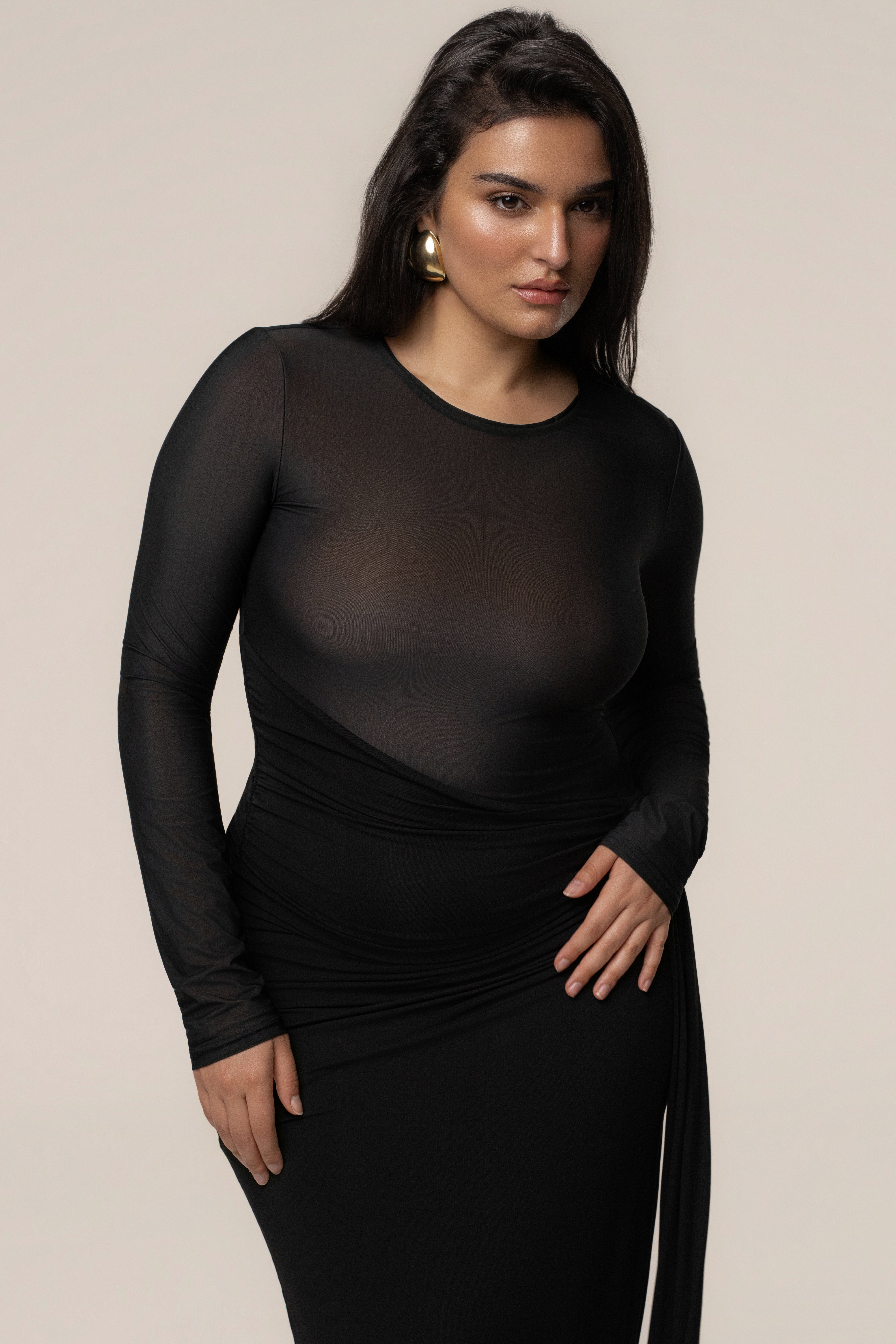 Black Halo Hour Maxi Dress - JLUXLABEL