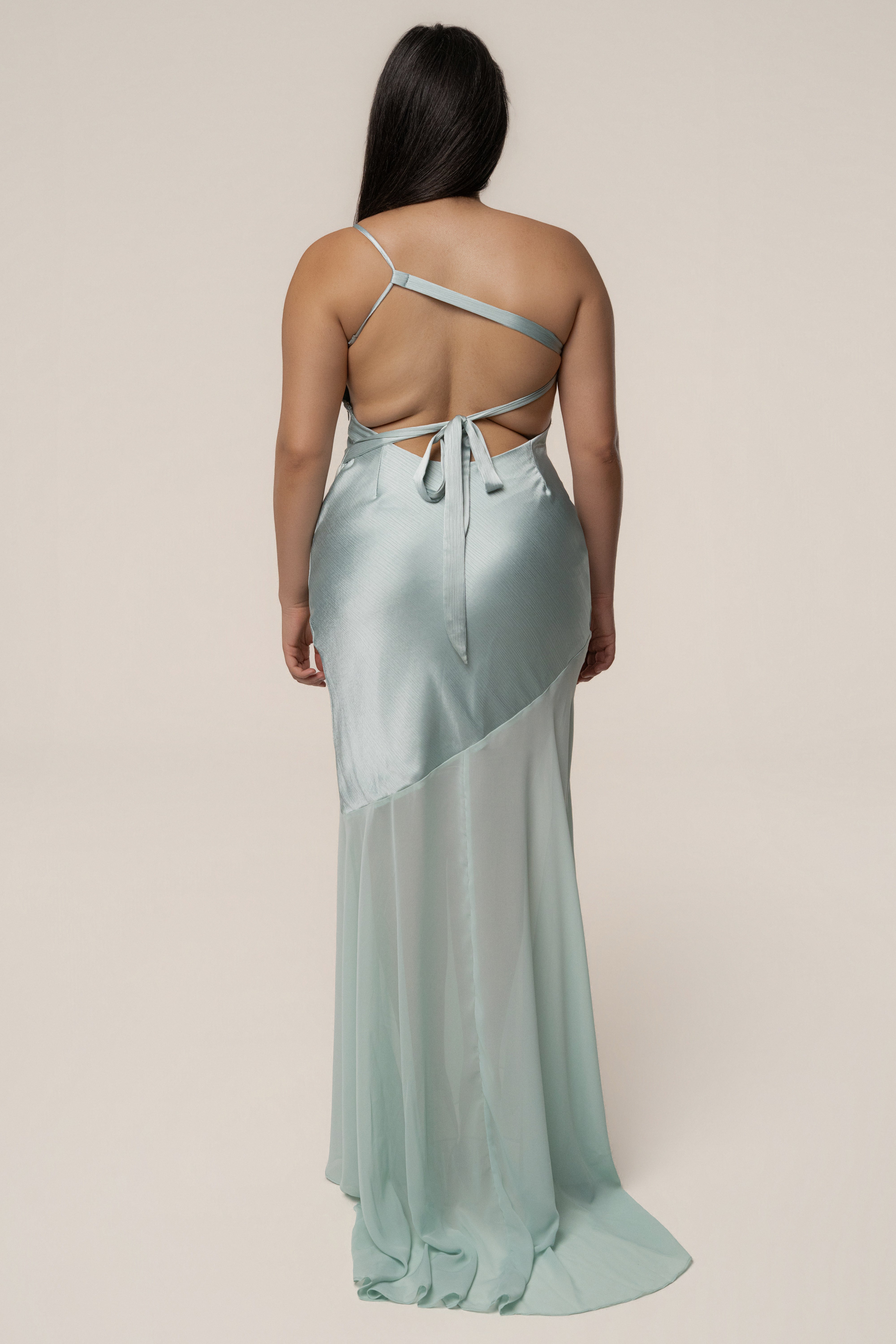 Blue Olivia  One Shoulder Maxi Dress - JLUXLABEL