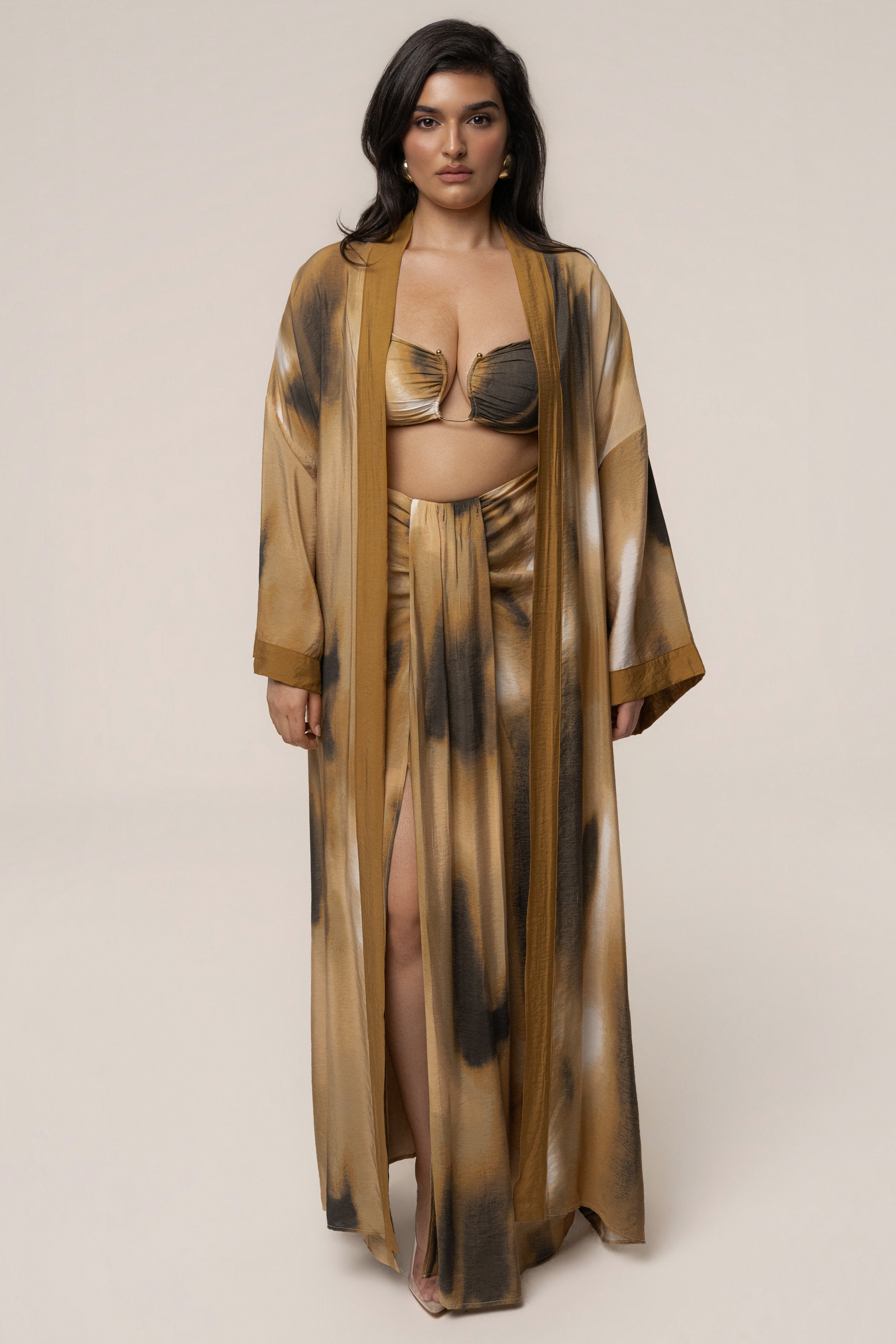 Brown Desert Oasis Duster - JLUXLABEL