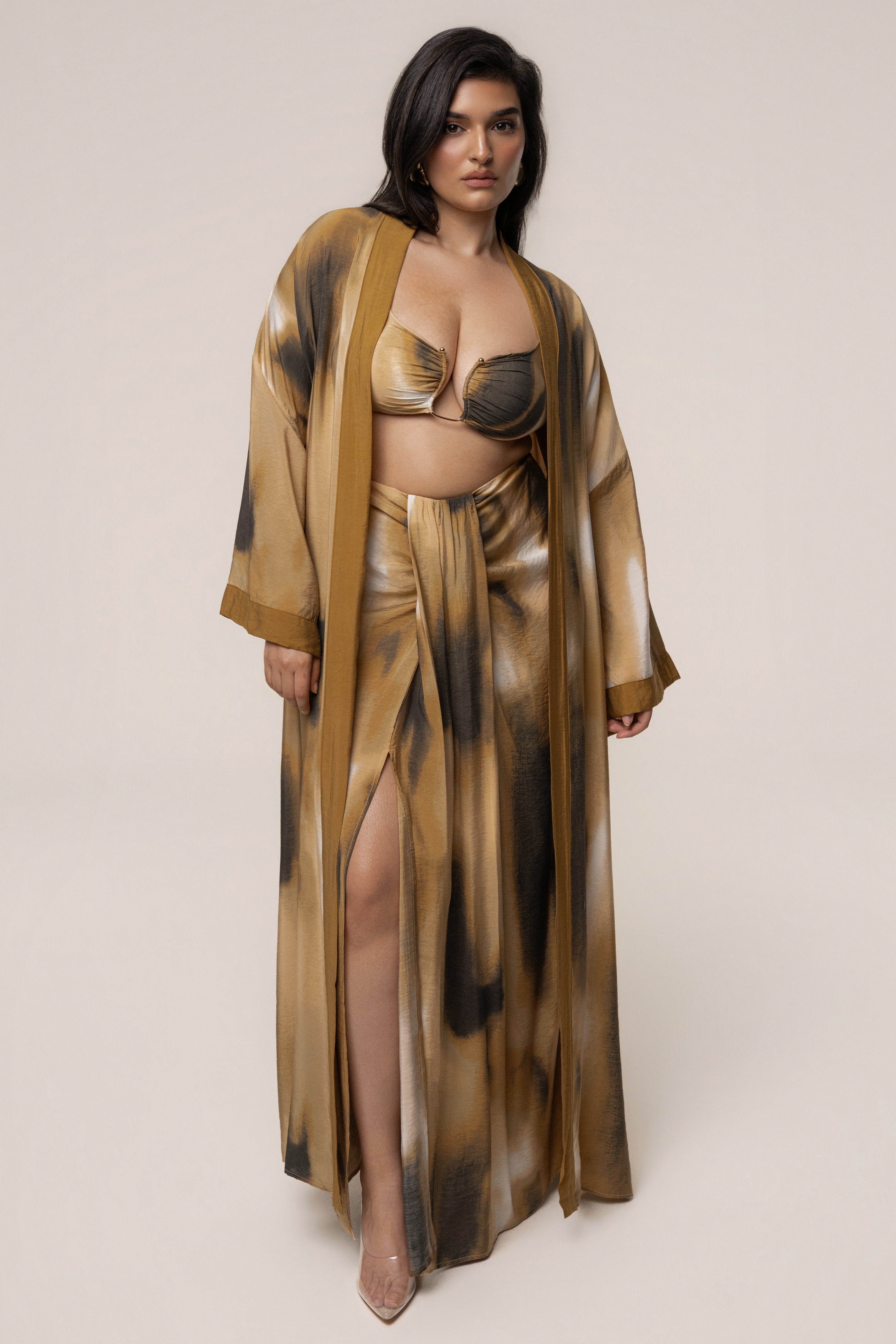 Brown Desert Oasis Duster - JLUXLABEL