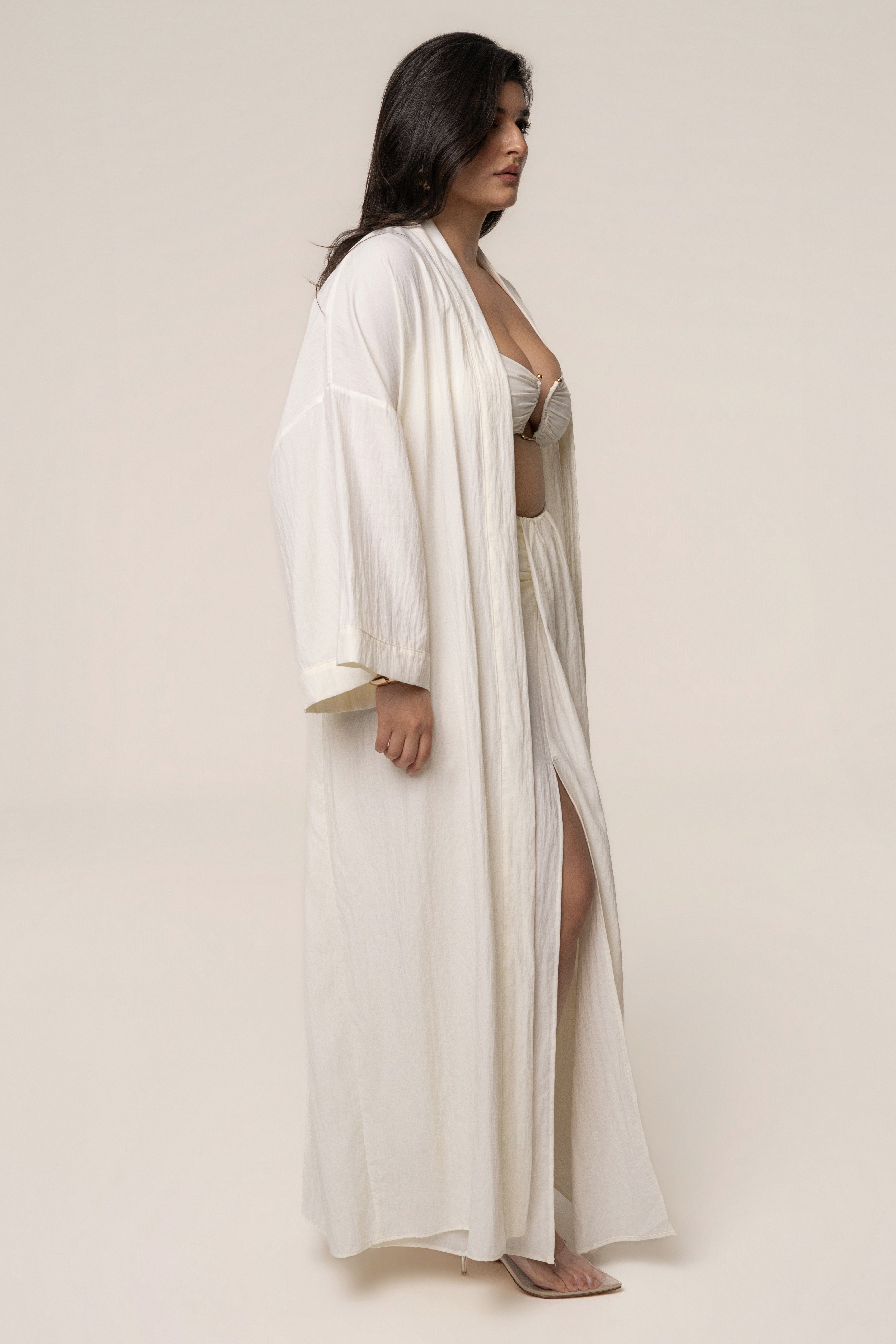 Ivory Desert Oasis Duster - JLUXLABEL