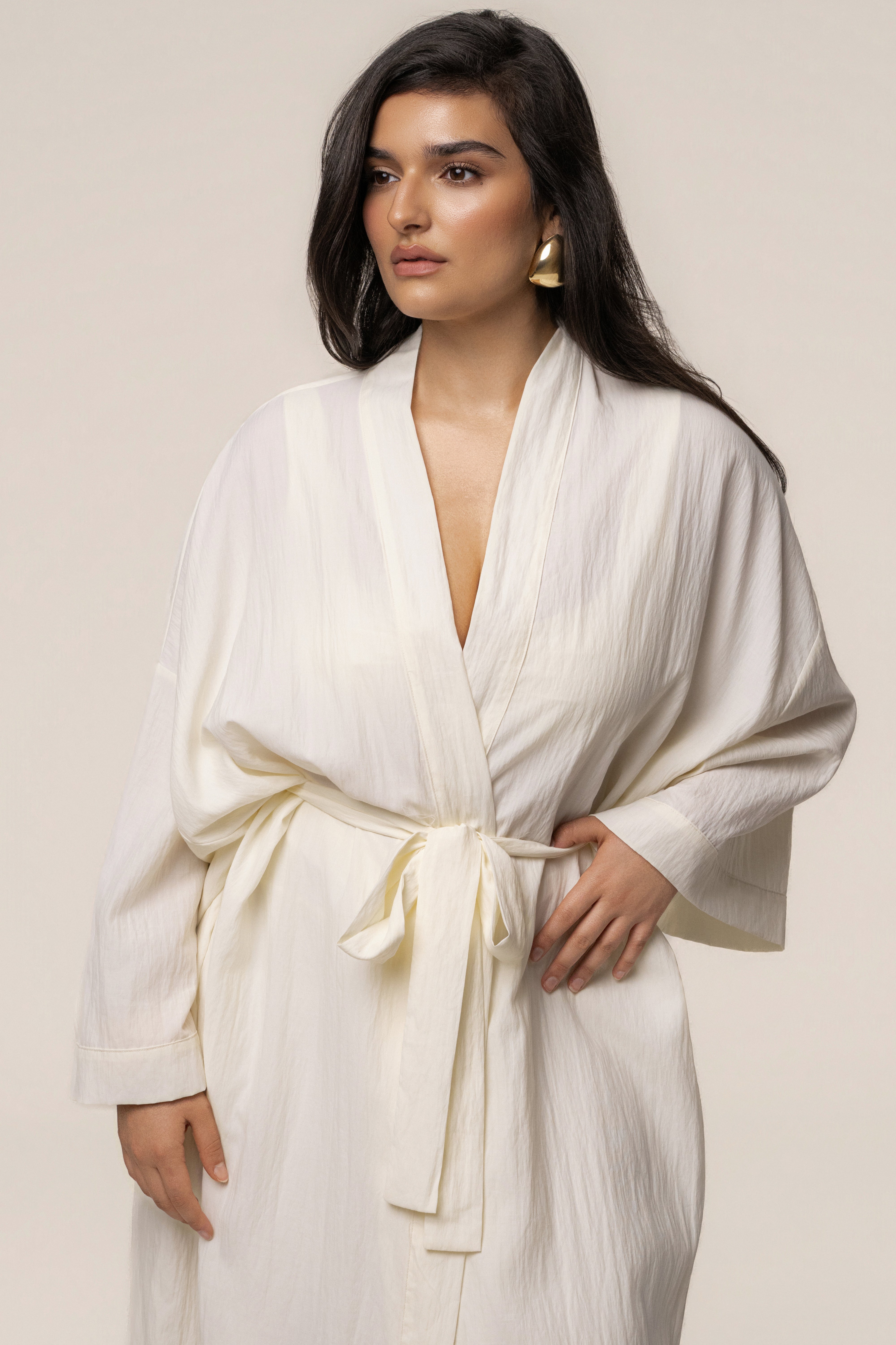 Ivory Desert Oasis Duster - JLUXLABEL