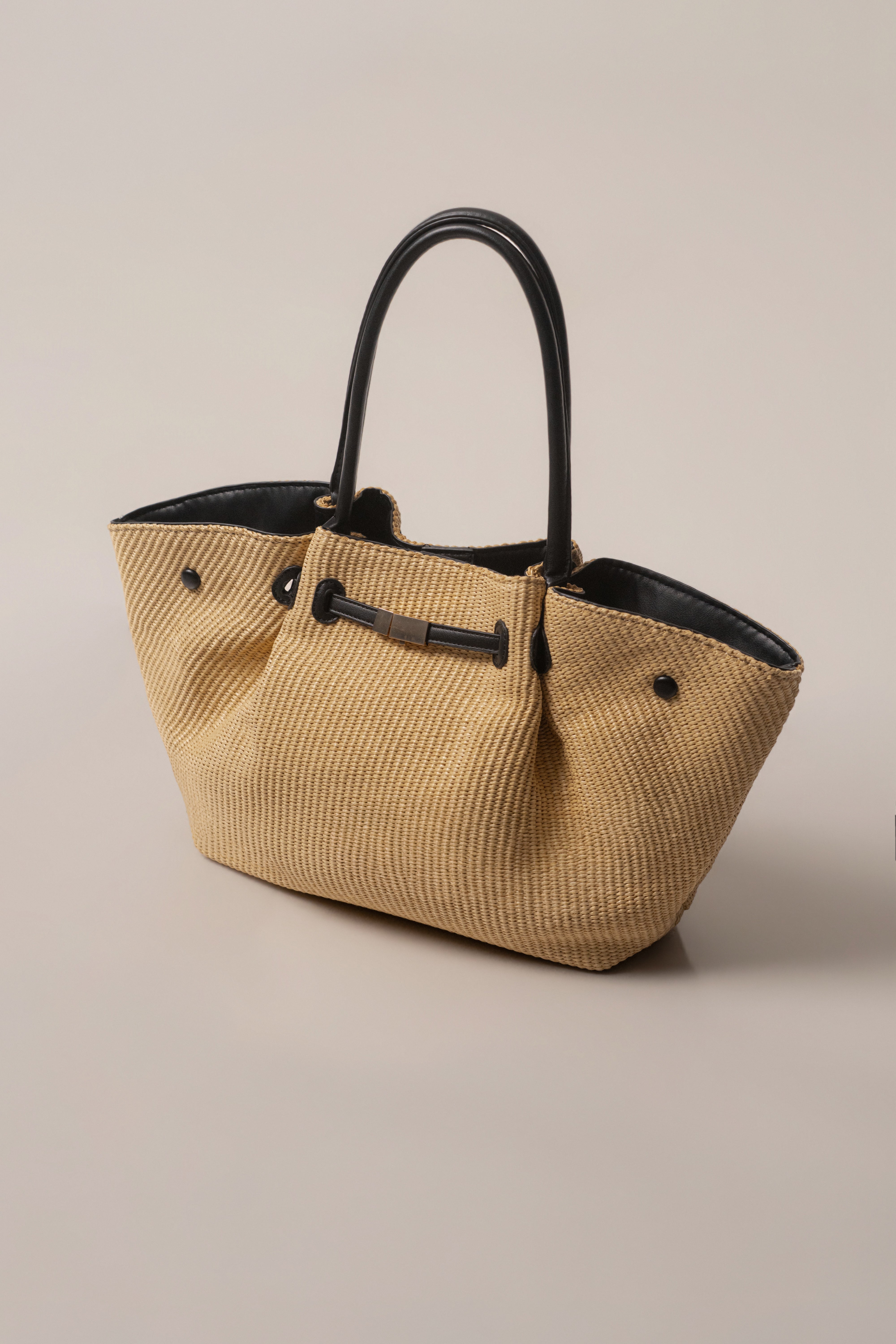Natural Lana woven handbag by JLUXLABEL, stylish accessories with a textured, handcrafted design for everyday use.