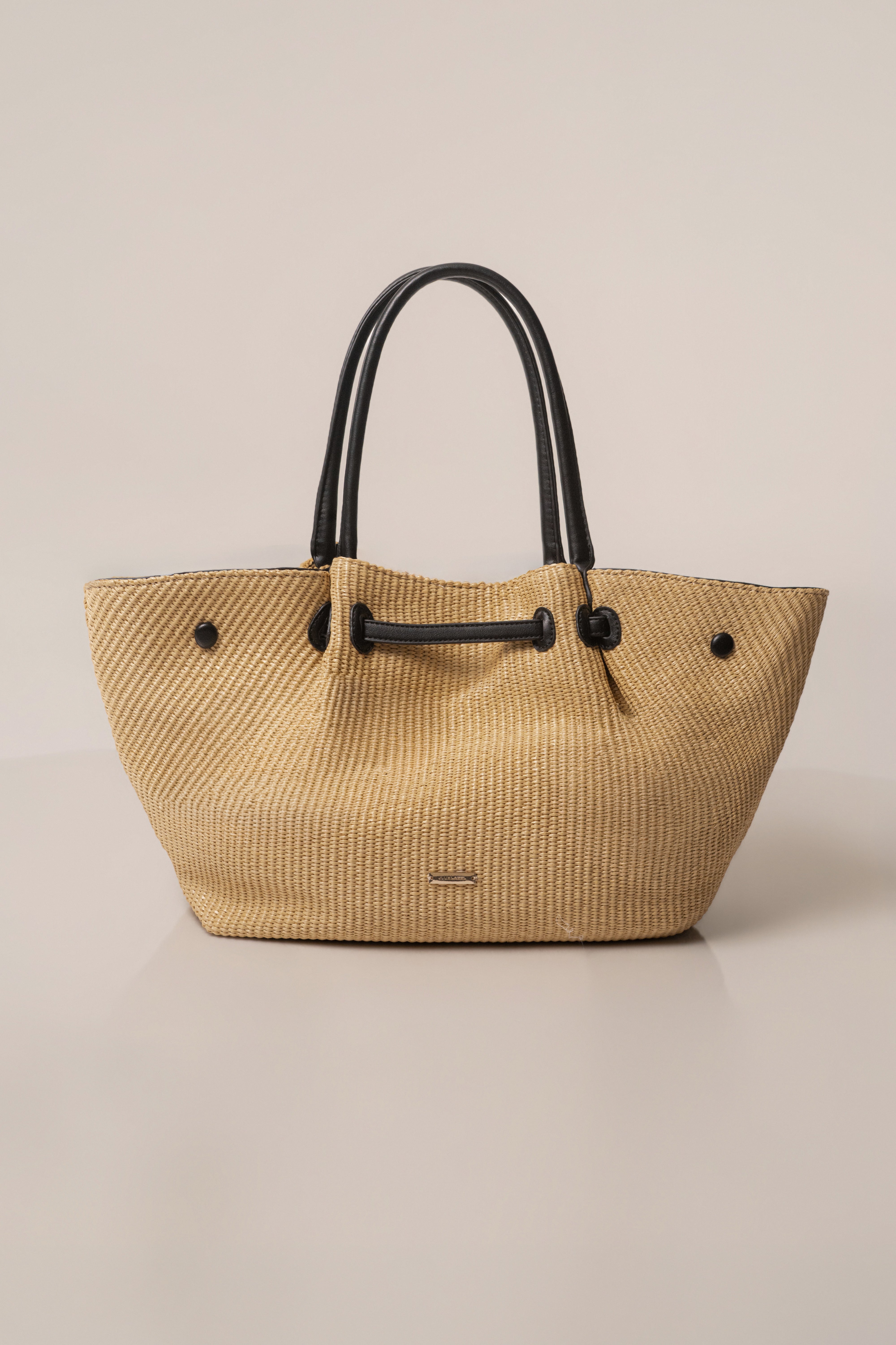 Natural Lana woven handbag by JLUXLABEL, showcasing a stylish, handcrafted accessory with a textured woven design.