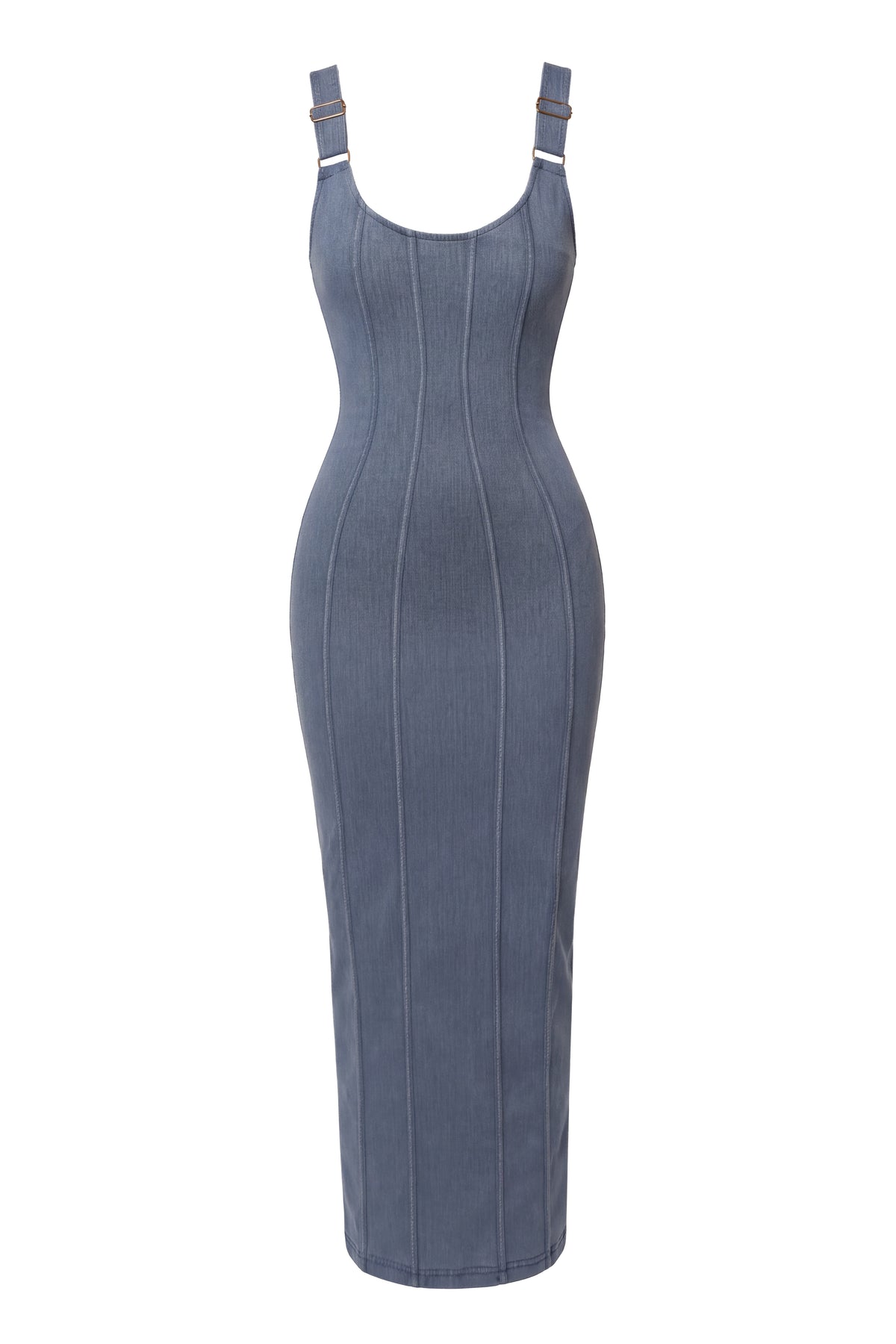 Medium Wash Soho Denim Maxi Dress