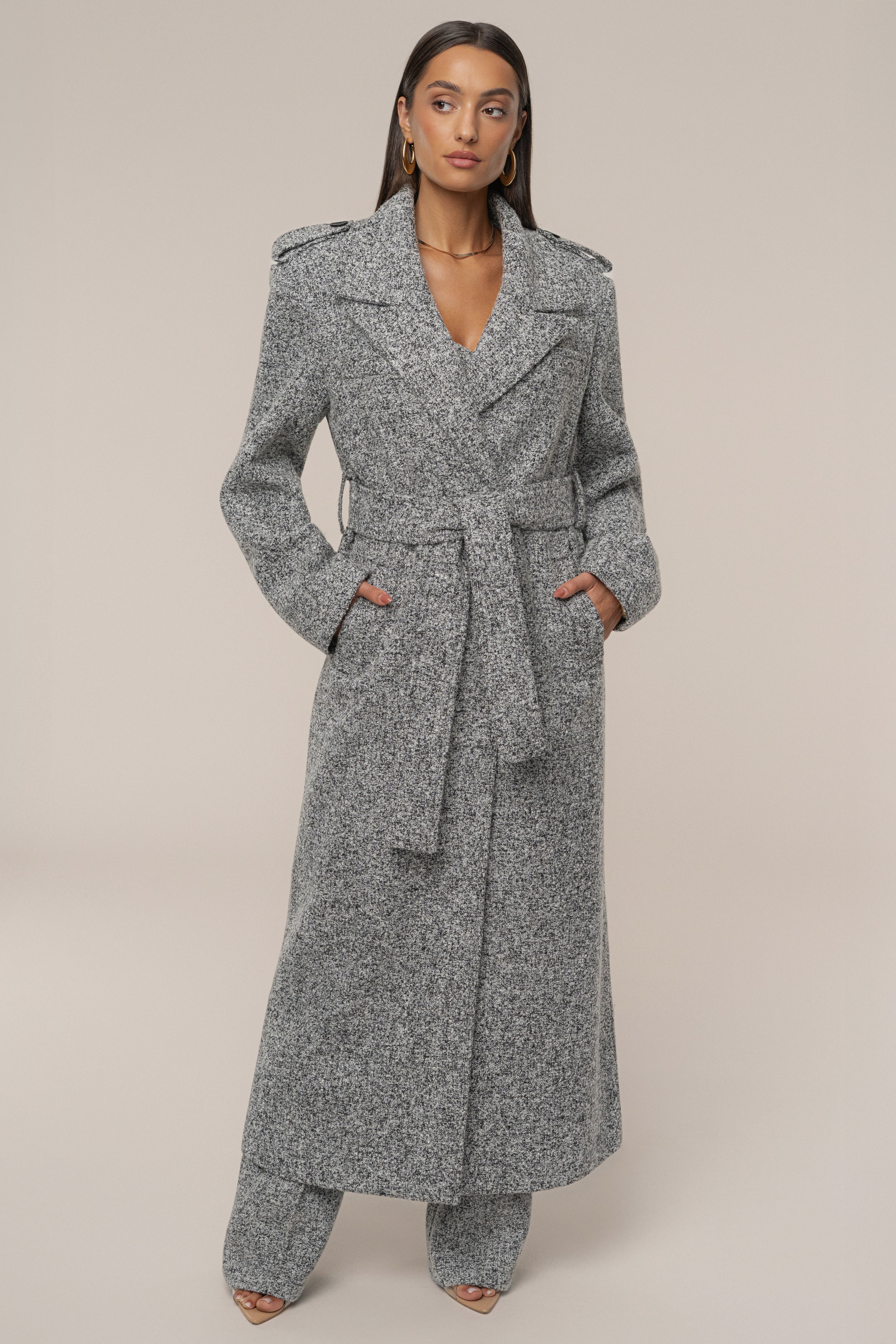 【新品未使用】louren tweed half coat tweed half coat – louren store
