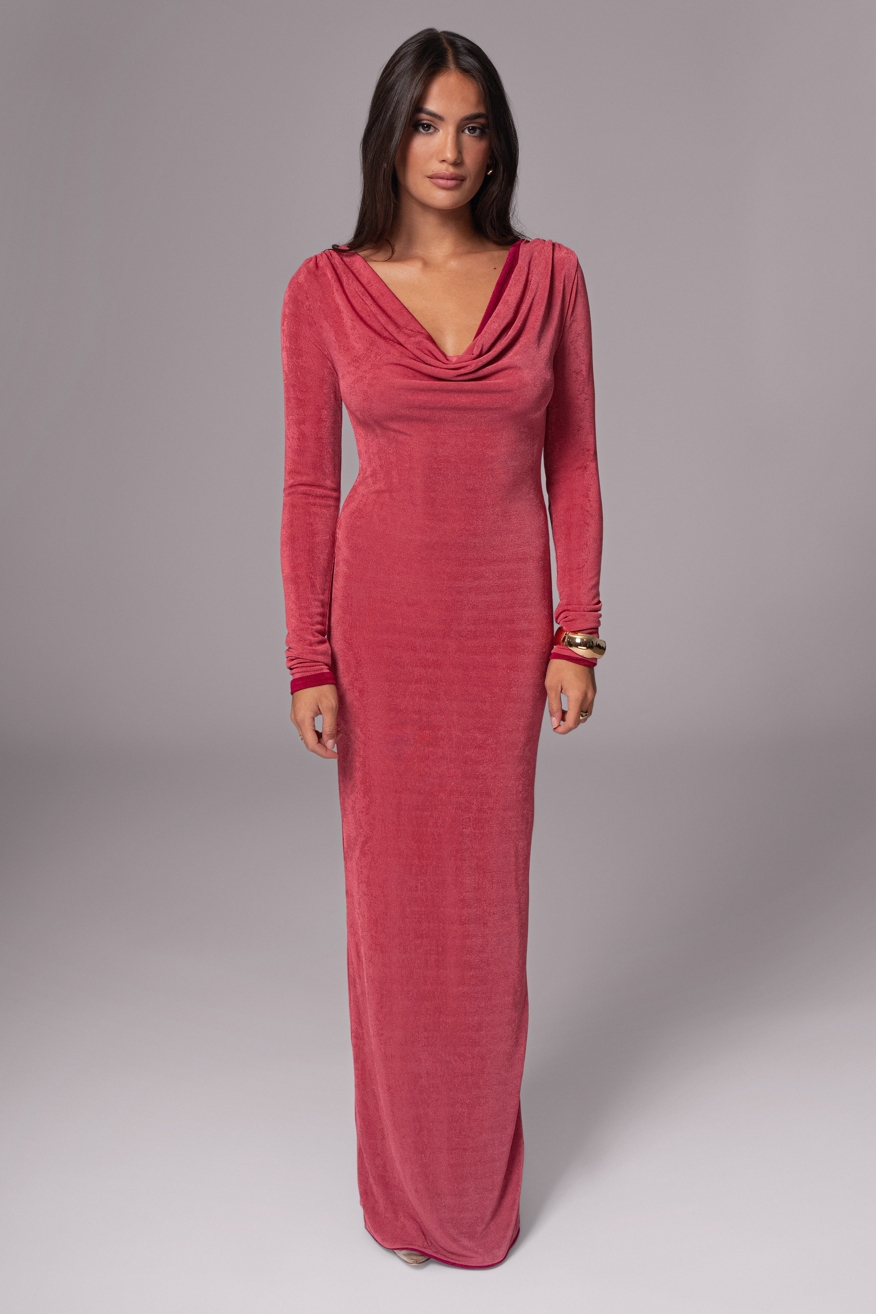 Berry/Mauve Ashton Reversible Maxi Dress