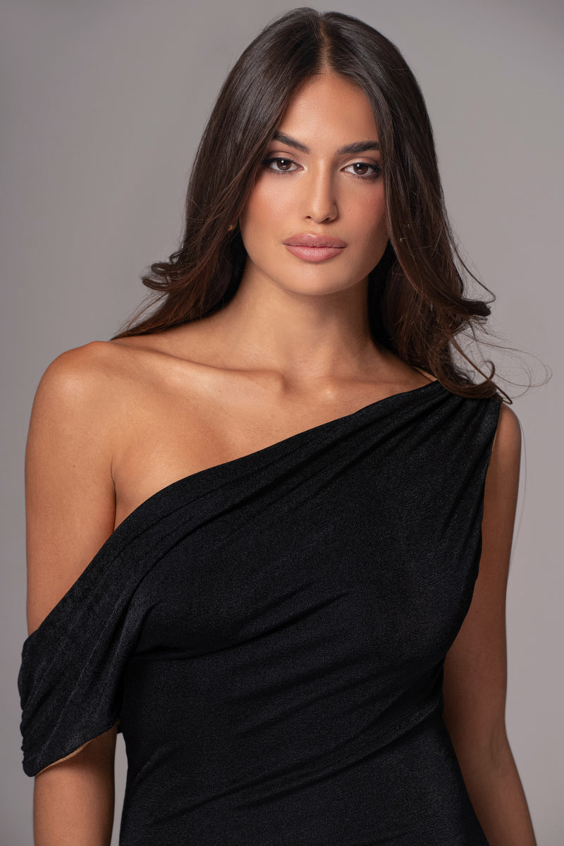 Robe maxi réversible élégance classique noire/brune