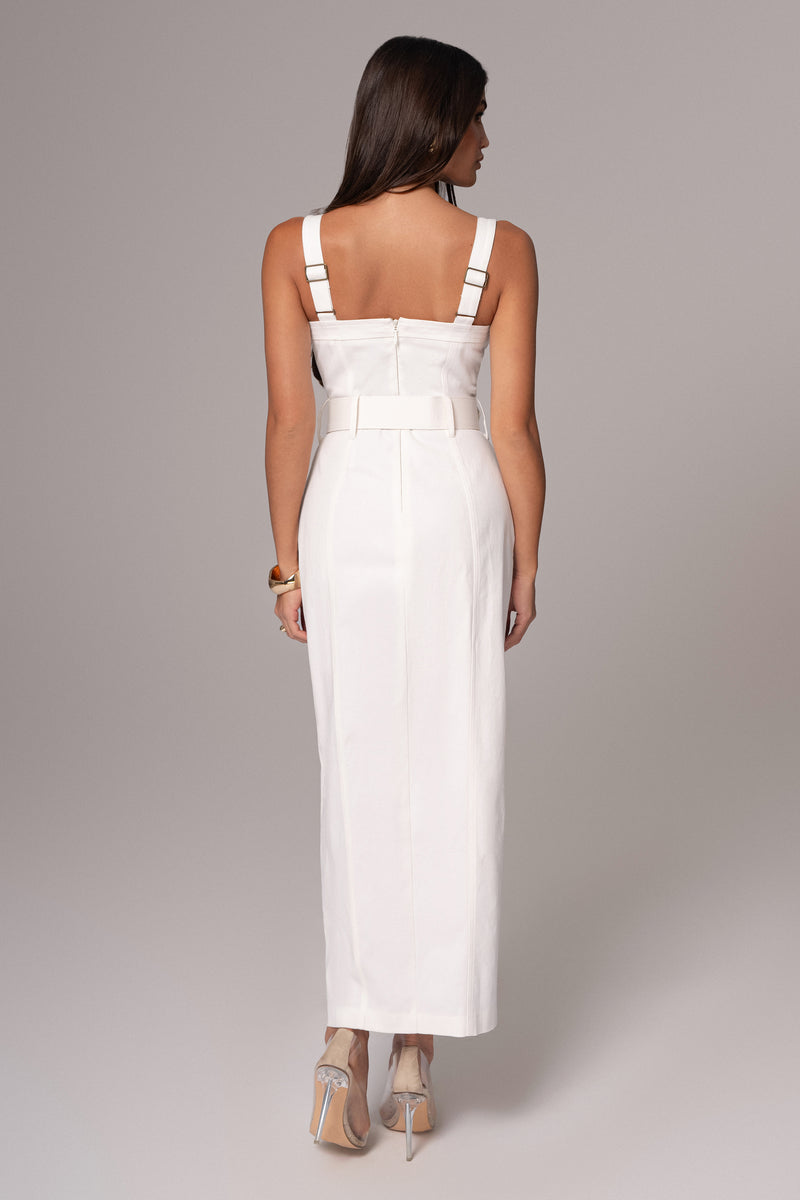 Ivory Forever Summer Belted Dress