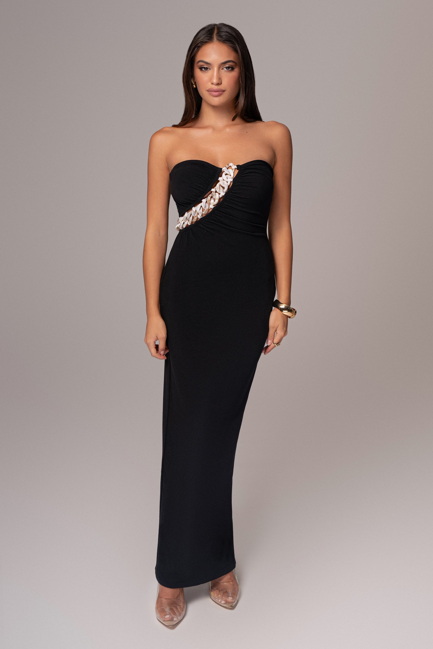 Black Clarisse One Shoulder Dress