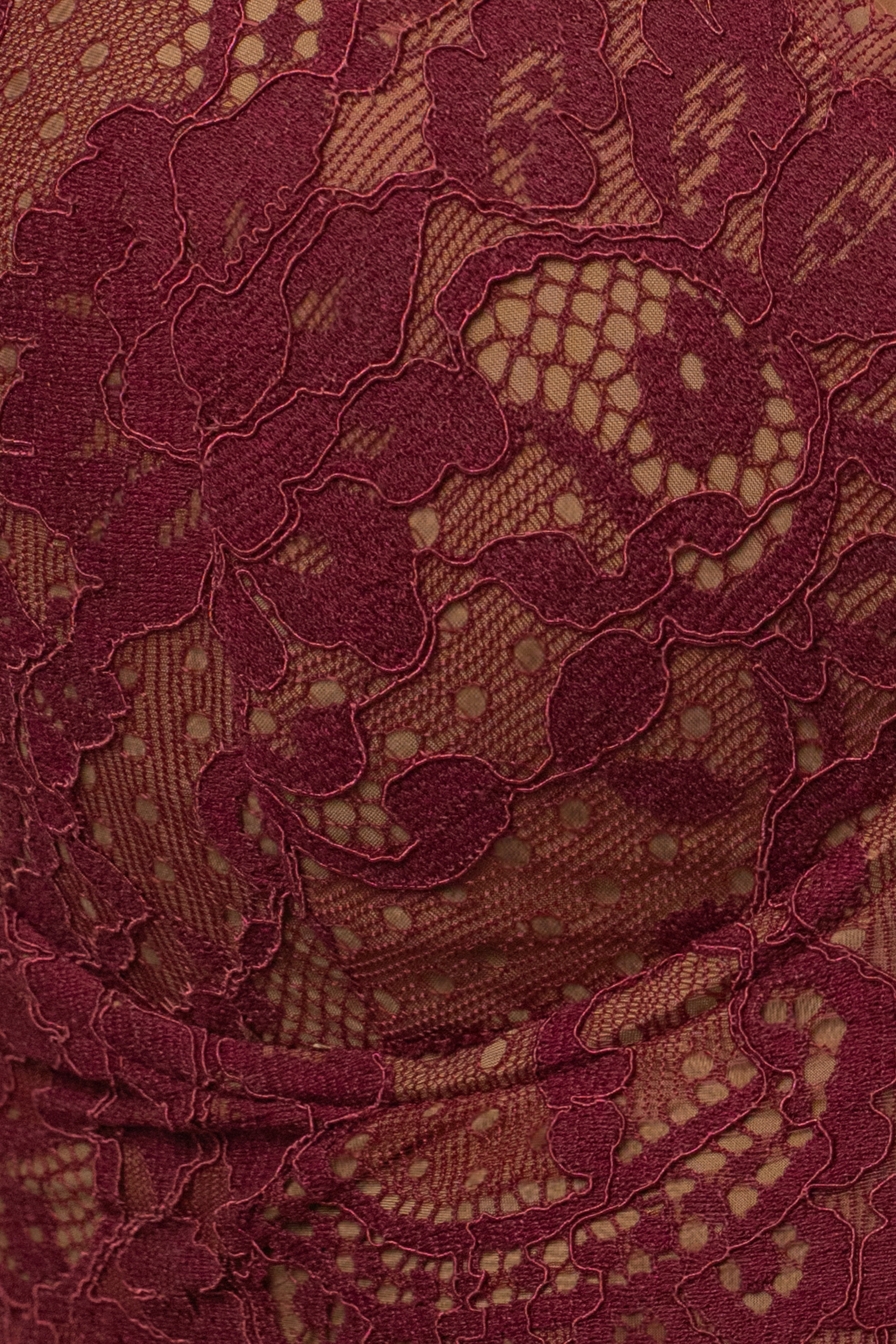Burgundy Forever Crush Lace Top