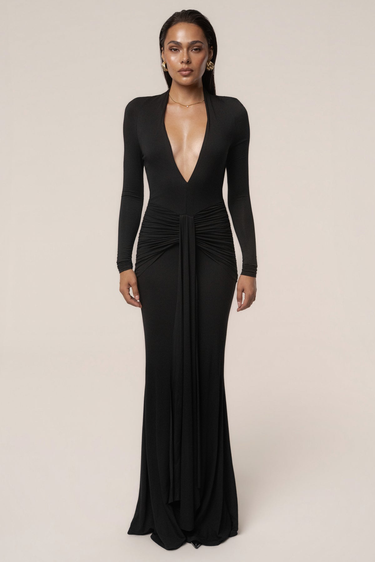 Black All The Stars Maxi Dress