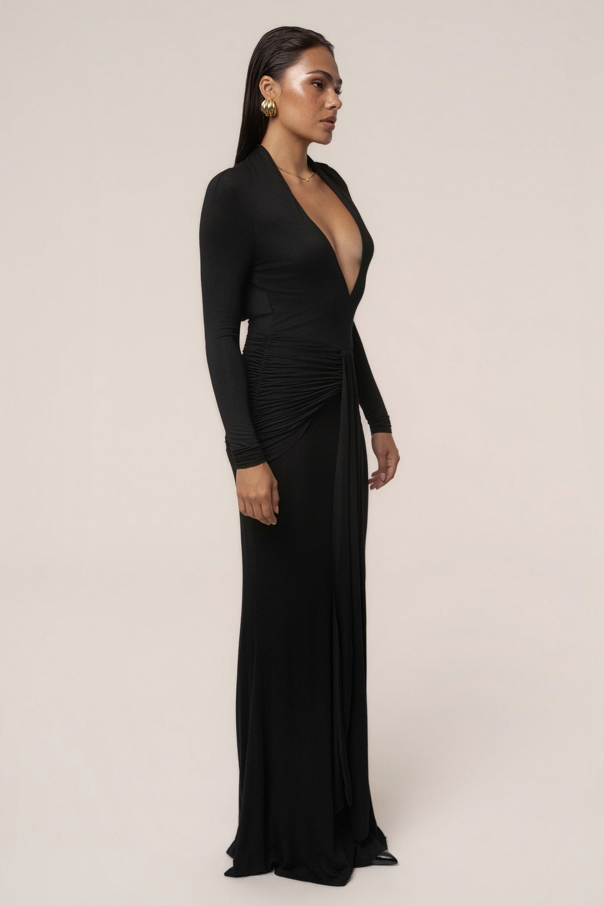 Black All The Stars Maxi Dress