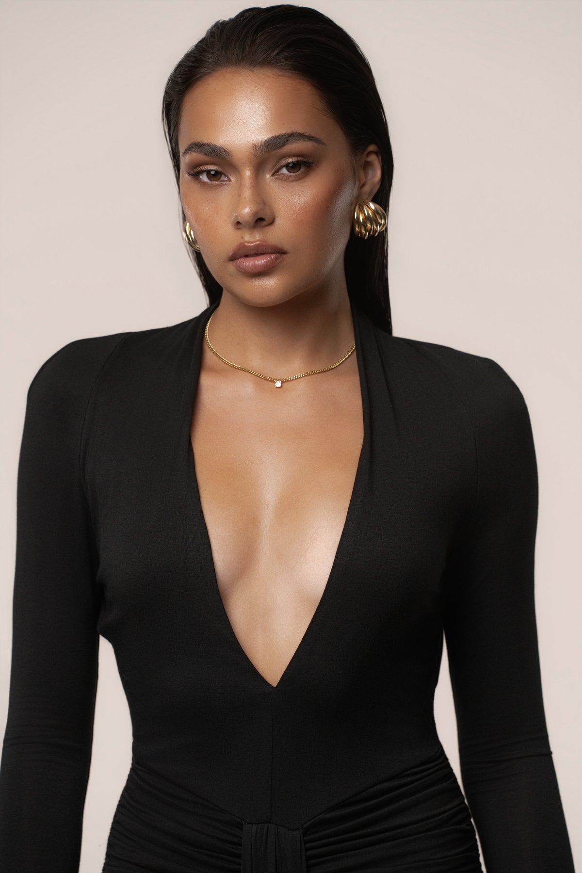 Black All The Stars Maxi Dress