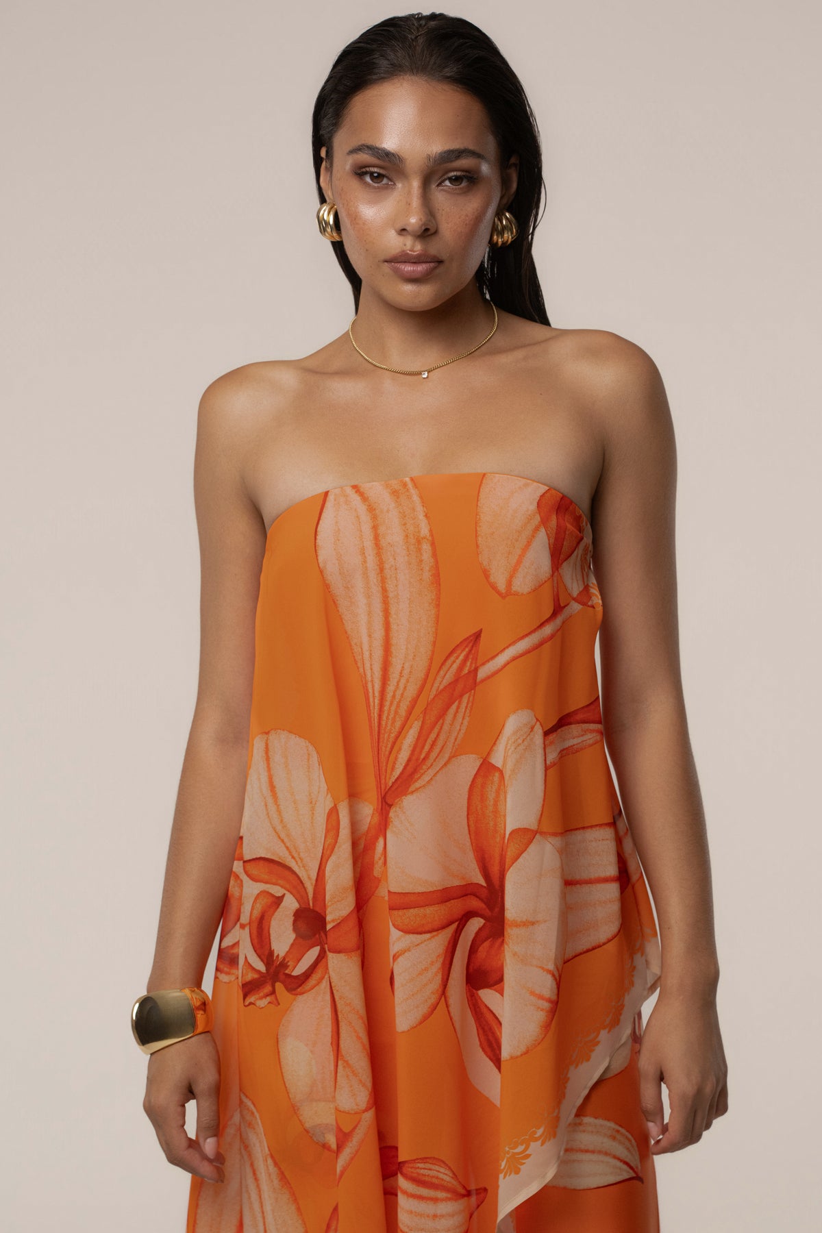 Orange Sunrise Tide Jumpsuit - JLUXLABEL