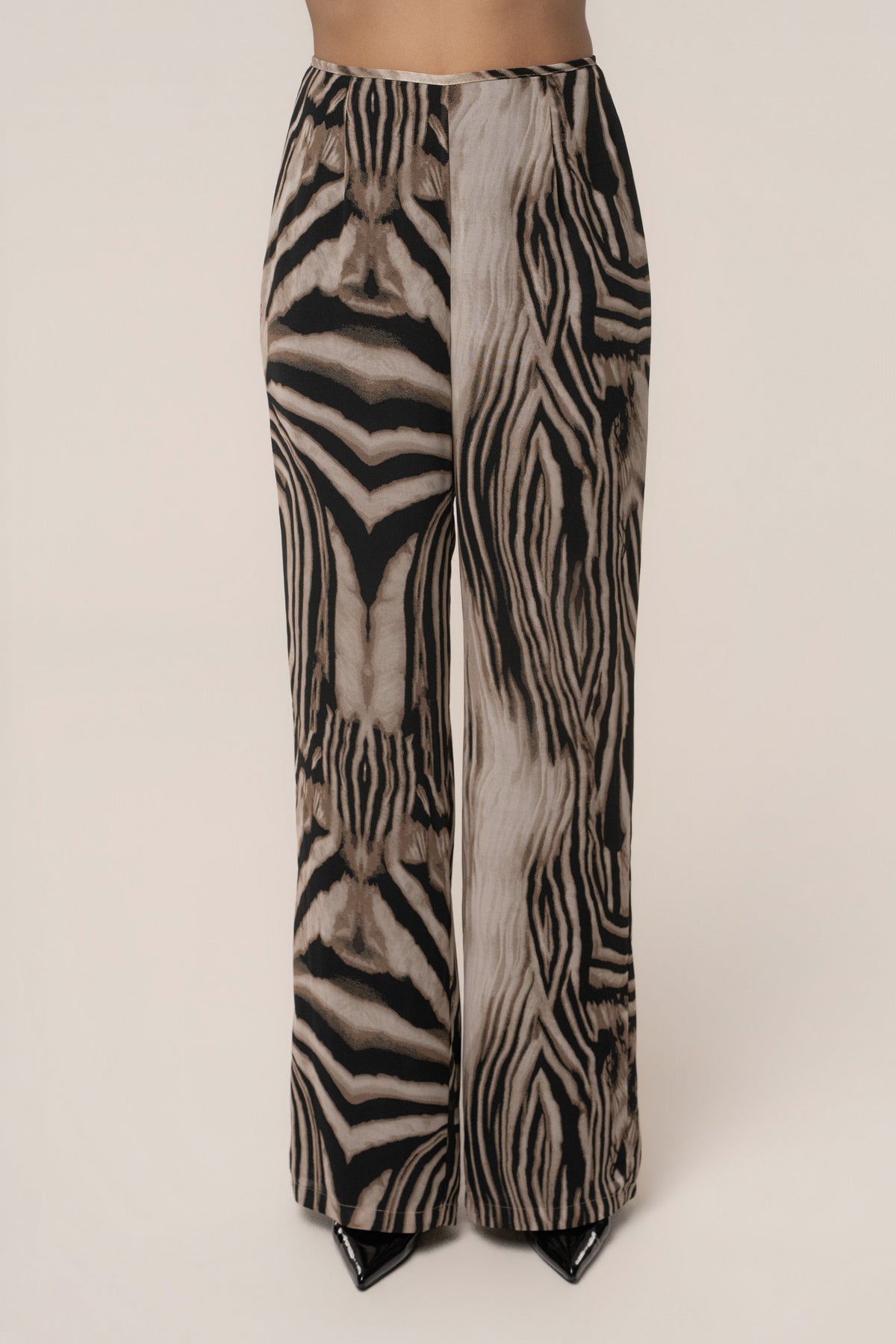 Brown Zebra Print Lost In Motion Pant