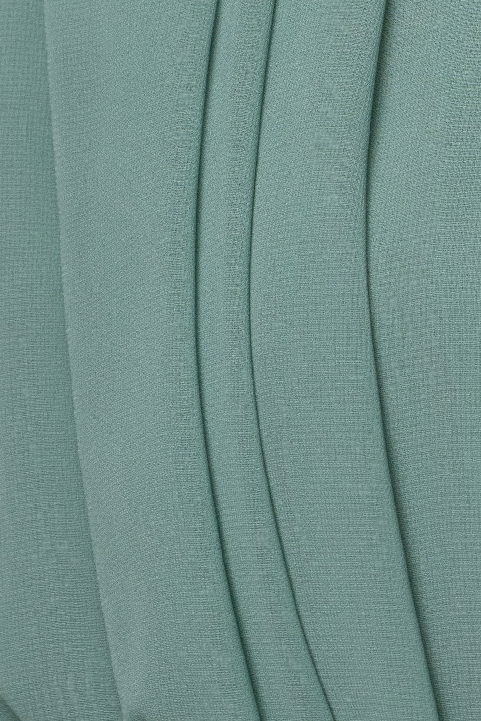 Teal JLUXLABEL pleated chiffon top with a refined, flowy design and elegant pleats, perfect for stylish casual wear.