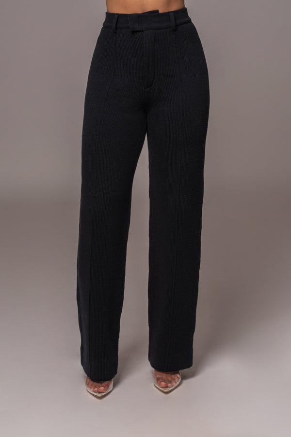 Ribbed Women's Trousers - Women's Sweater Set l ROOLEE