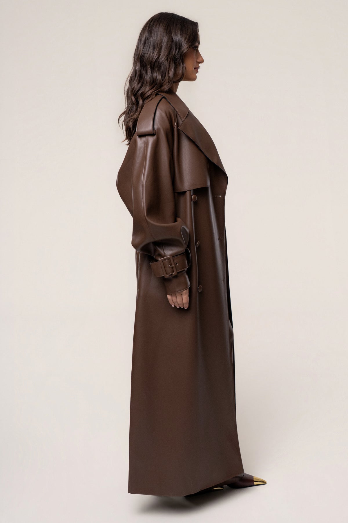 PRE-ORDER Chocolate The Icon PU Leather Coat