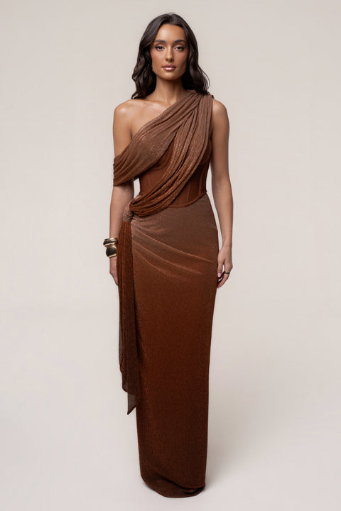 jluxlabel green celestina draped maxi dress Gold Color:Unbleached Cream Half Sleeve Tea Length Hand wash cold * 8x16