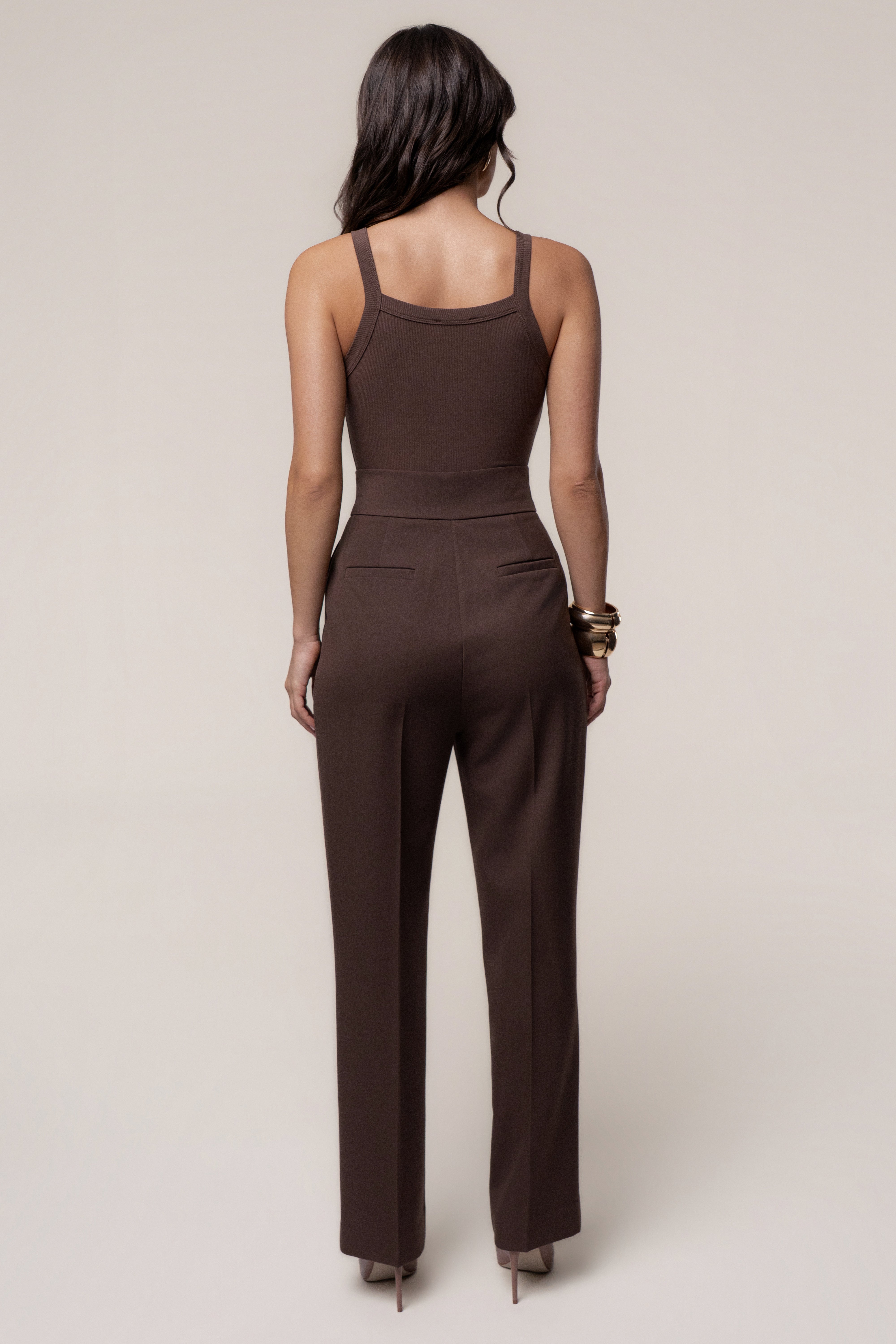 Chocolate Akito Ribbed Bodysuit