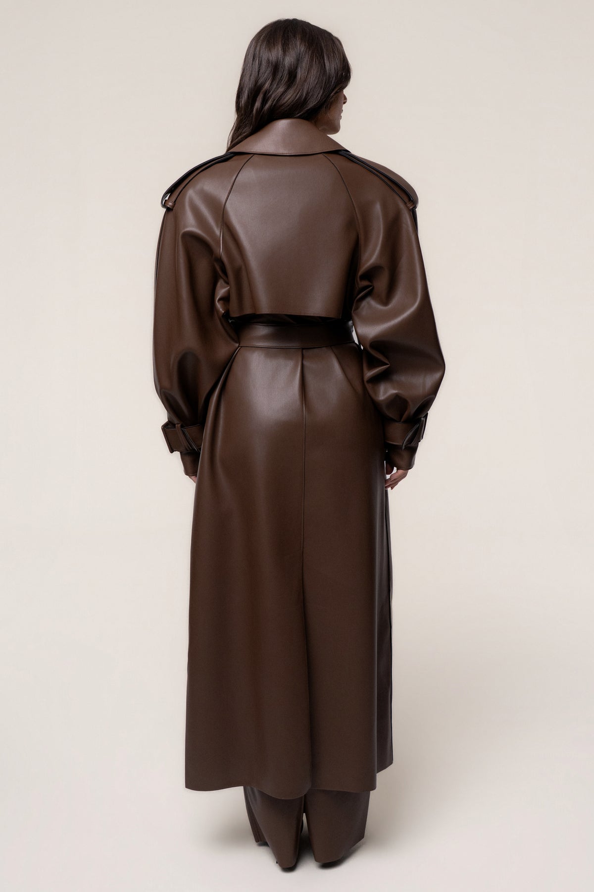 PRE-ORDER Chocolate The Icon PU Leather Coat