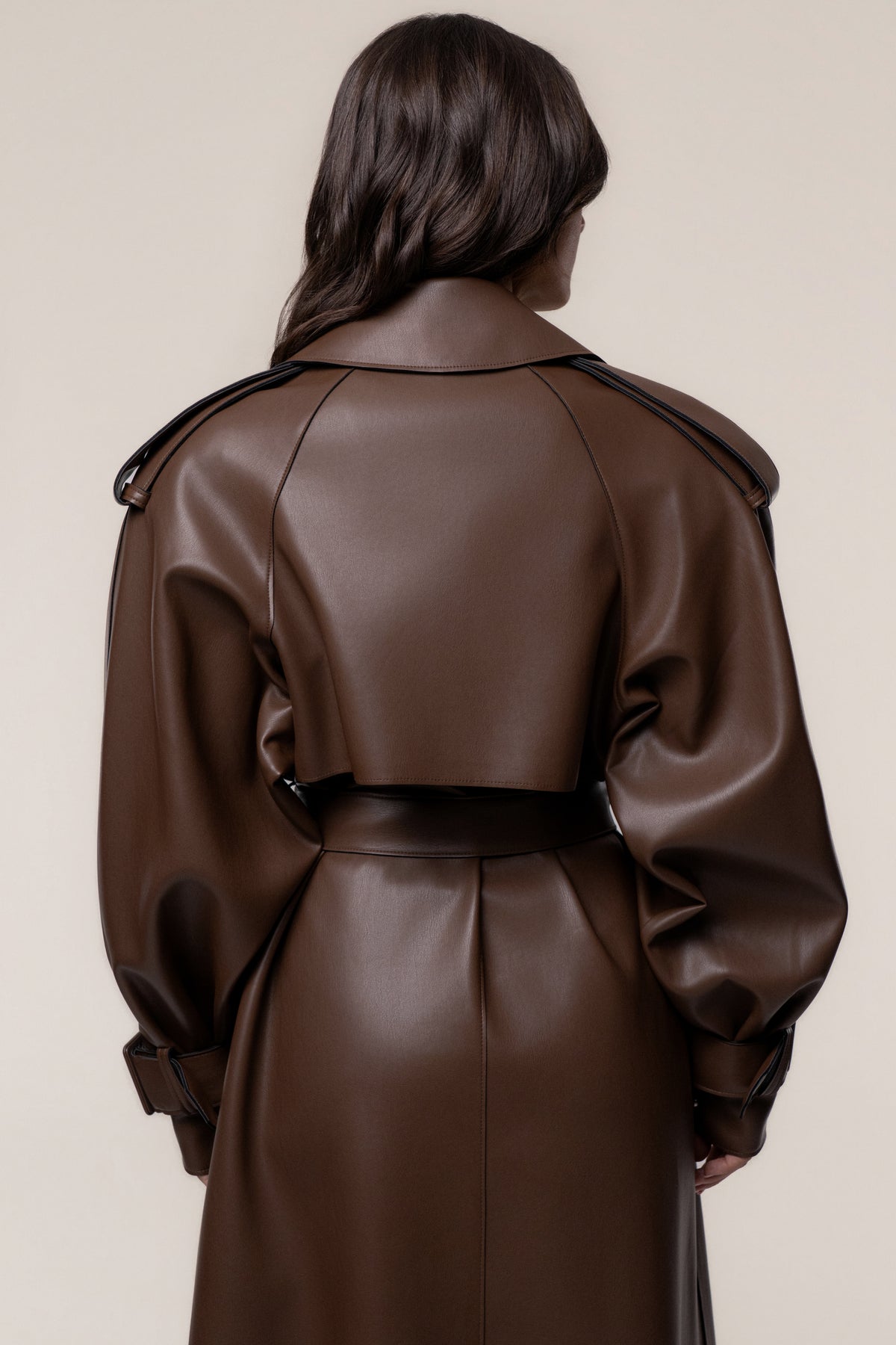 PRE-ORDER Chocolate The Icon PU Leather Coat