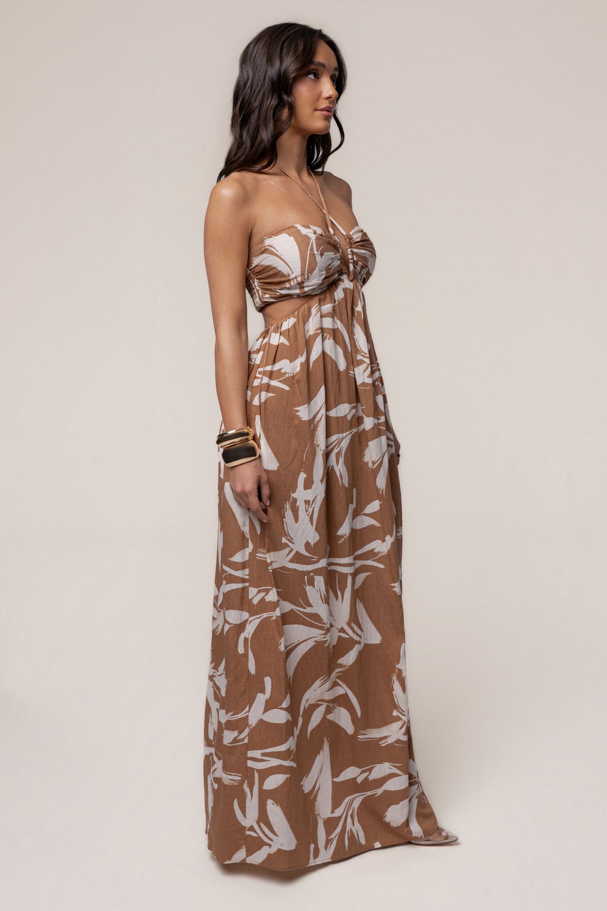 Khaki Paradise Found Maxi Dress