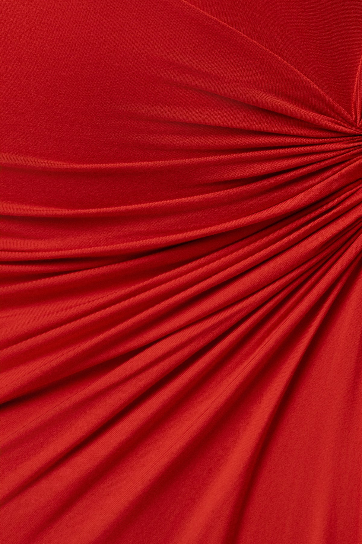 Red Stars Align Ruched Maxi Dress