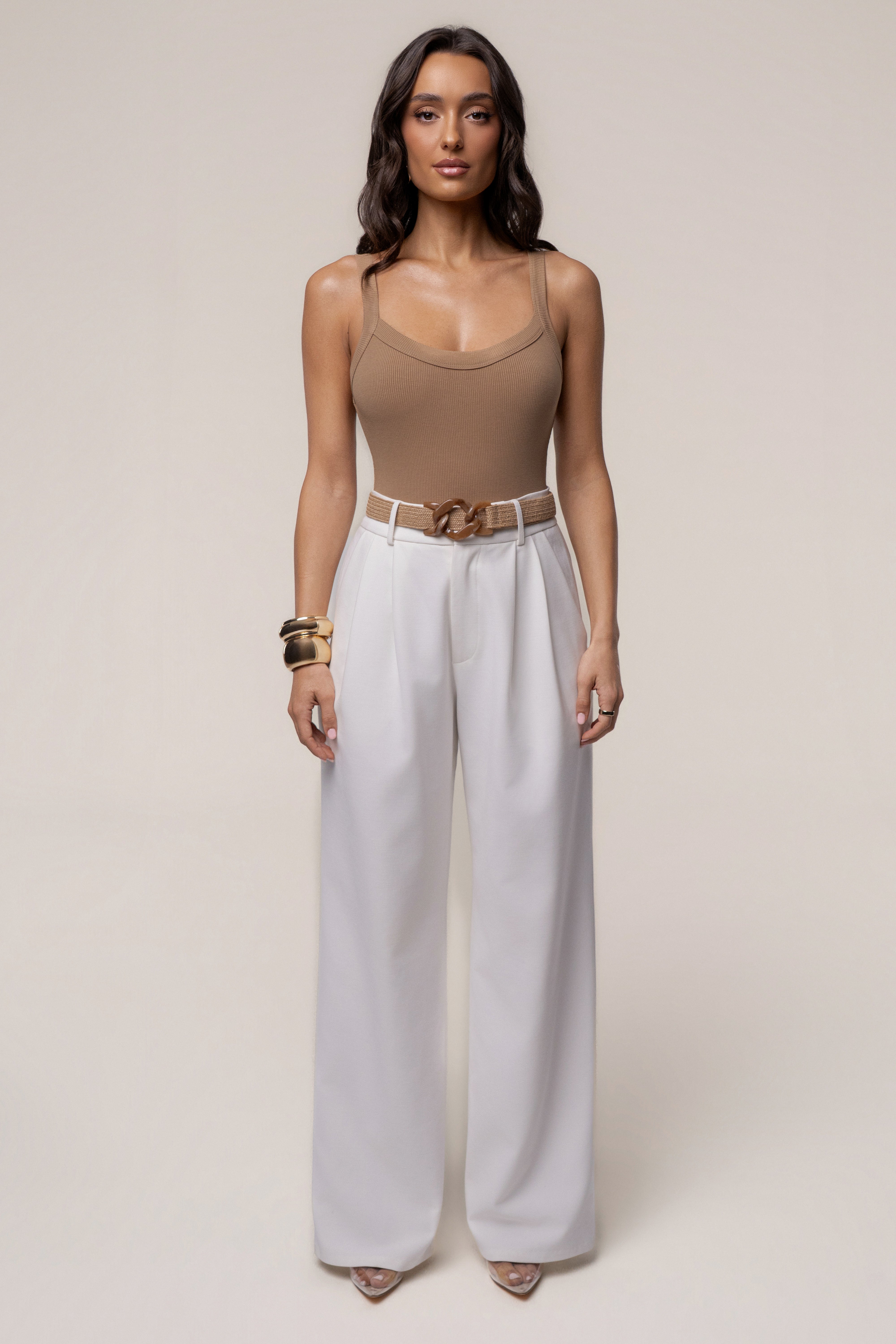 Camel Akito Ribbed Bodysuit