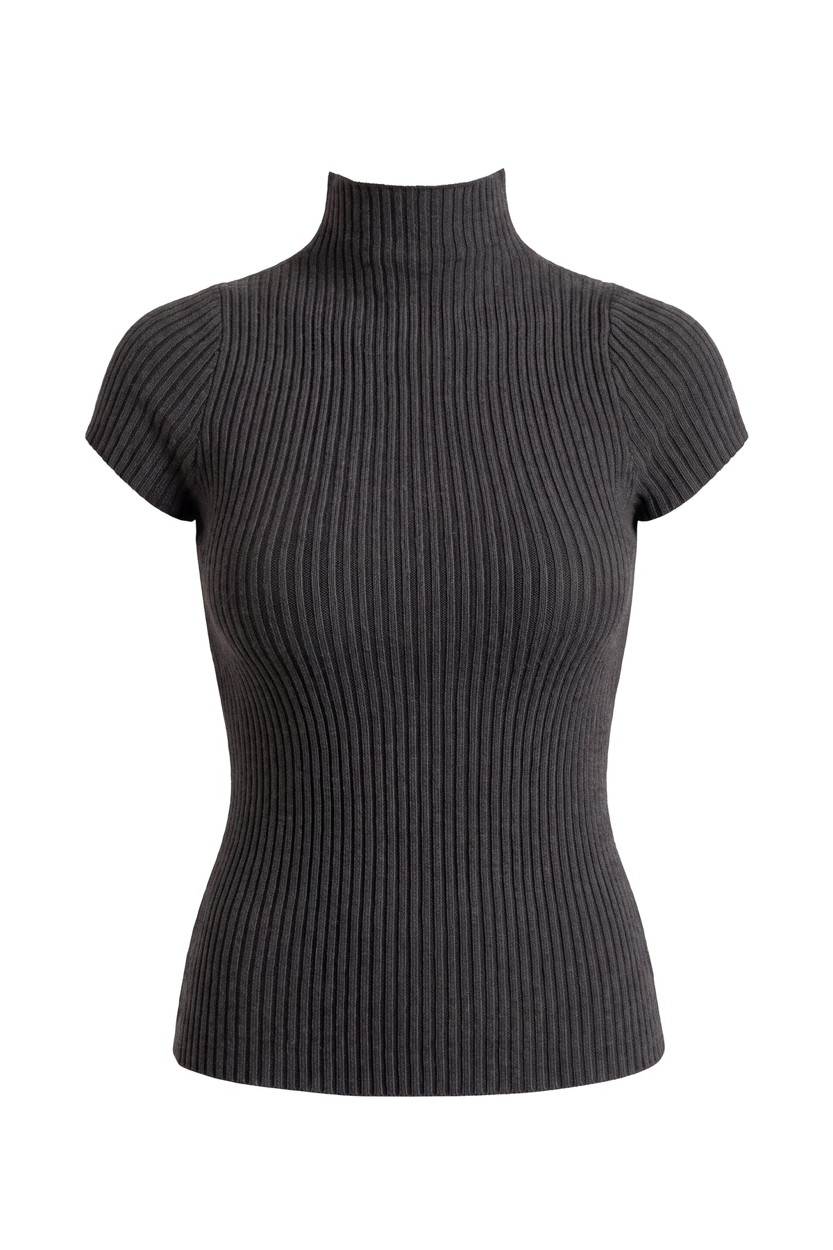 Black Anytime Ribbed Turtleneck