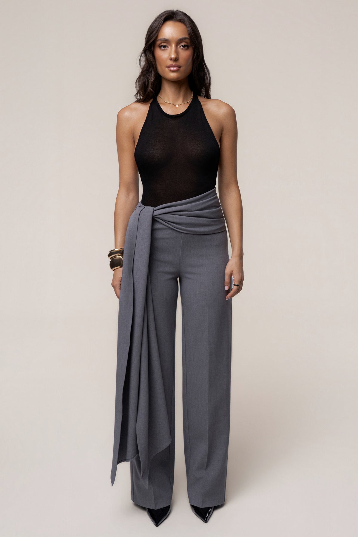 Black Sheer Foundation Top