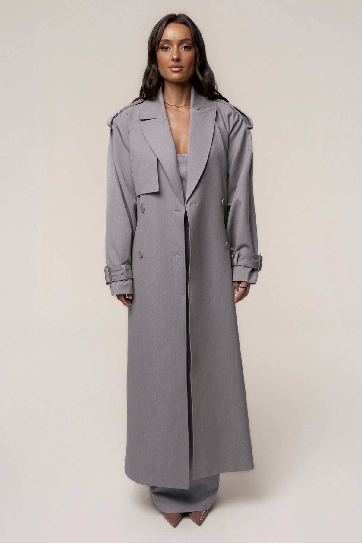 Grey The Icon Trench Coat