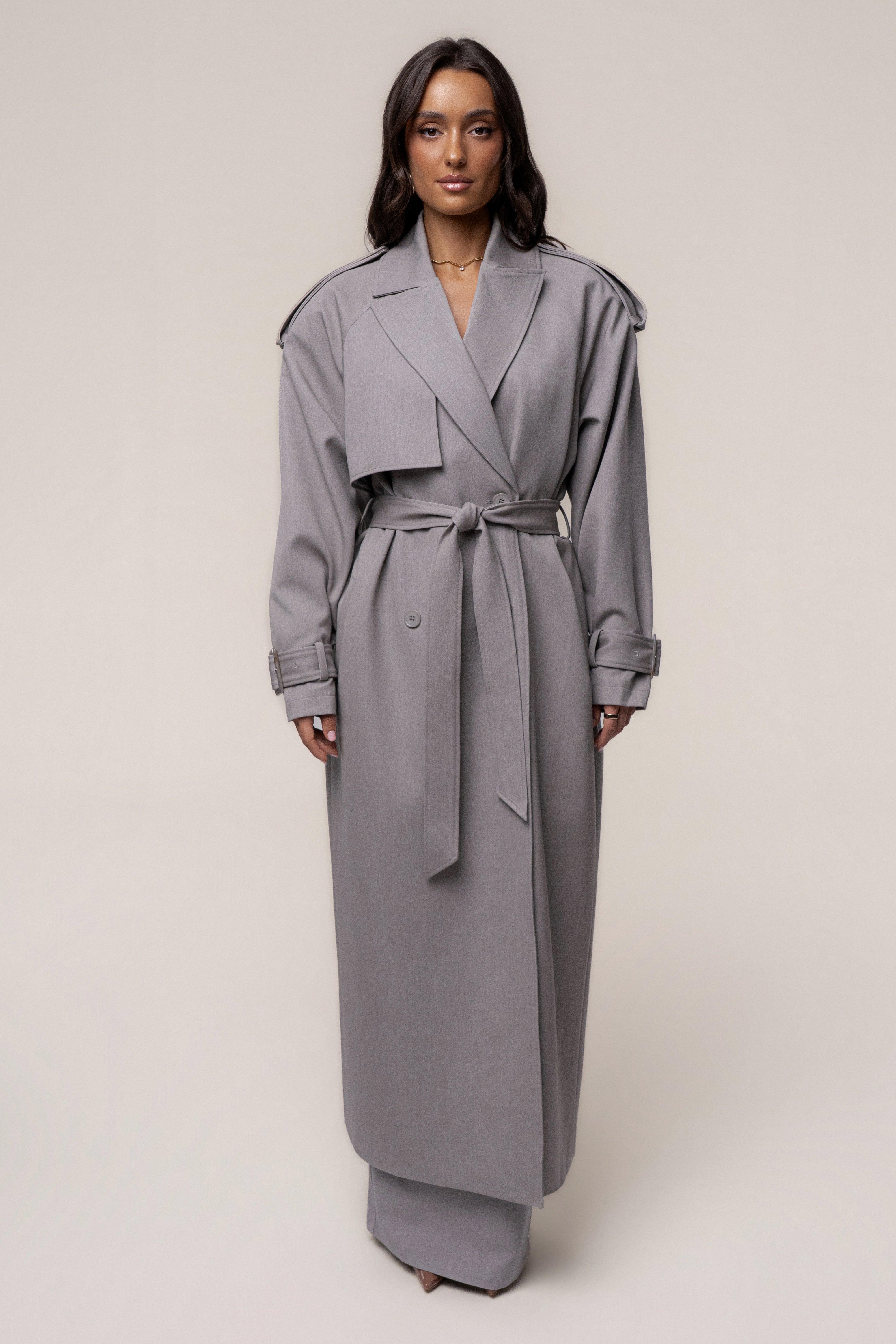 Grey The Icon Trench Coat