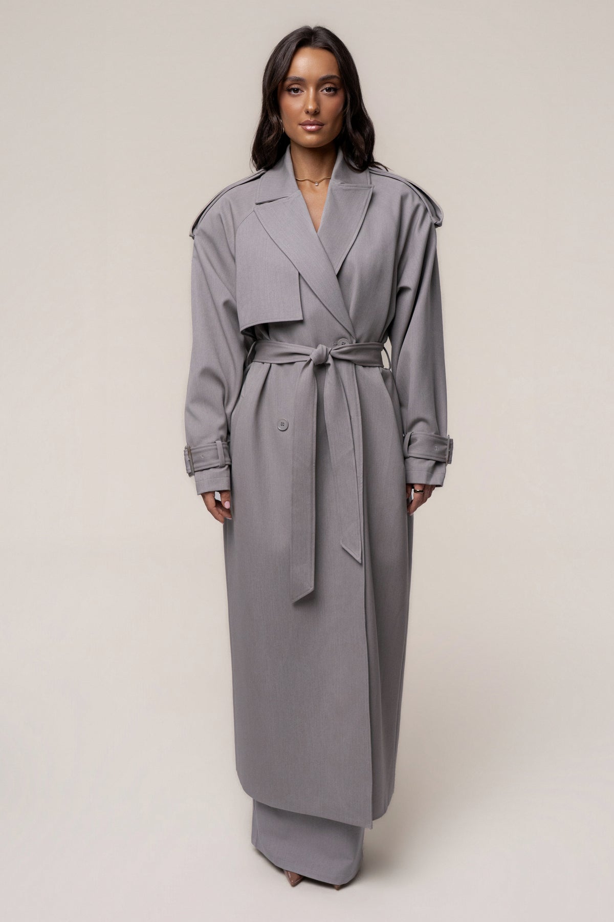 Grey The Icon Trench Coat